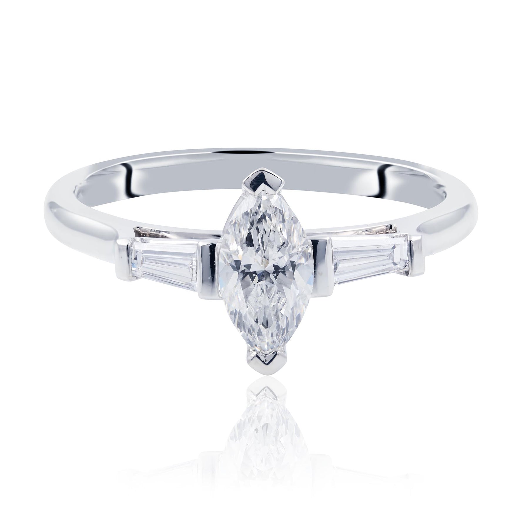 Marquise Diamond Engagement Ring