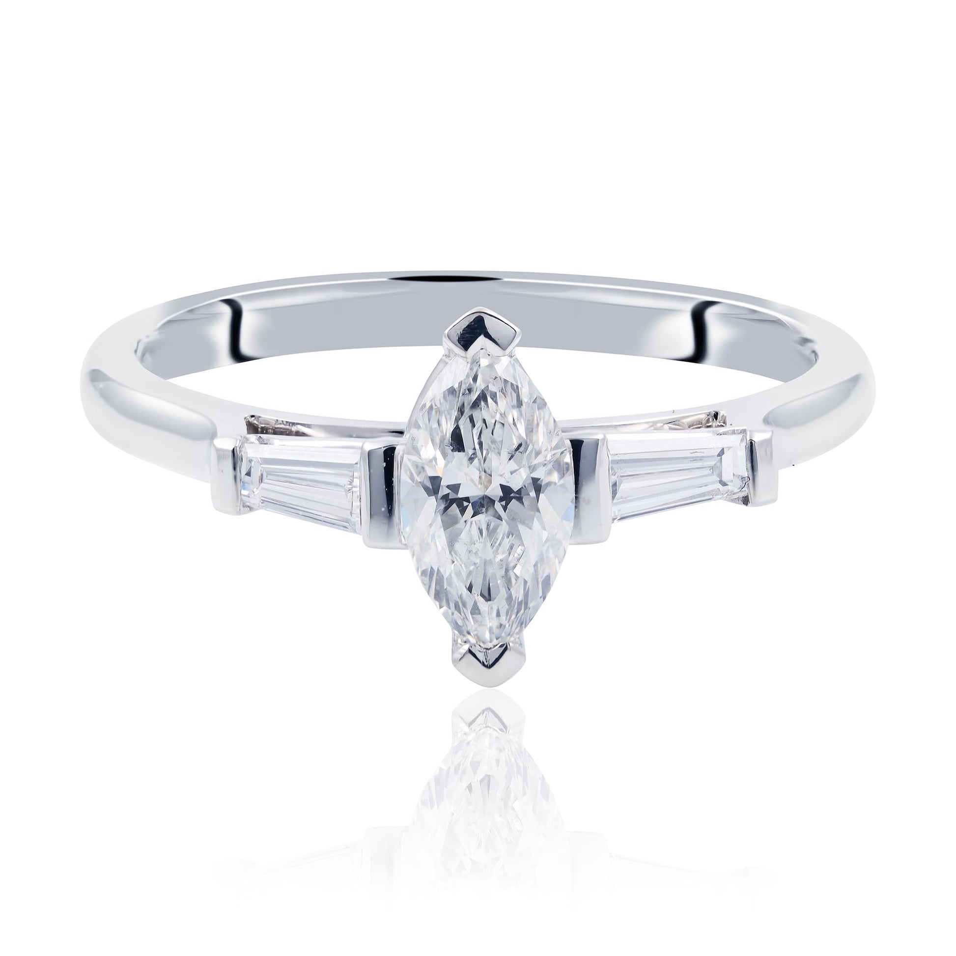 Marquise Diamond Engagement Ring
