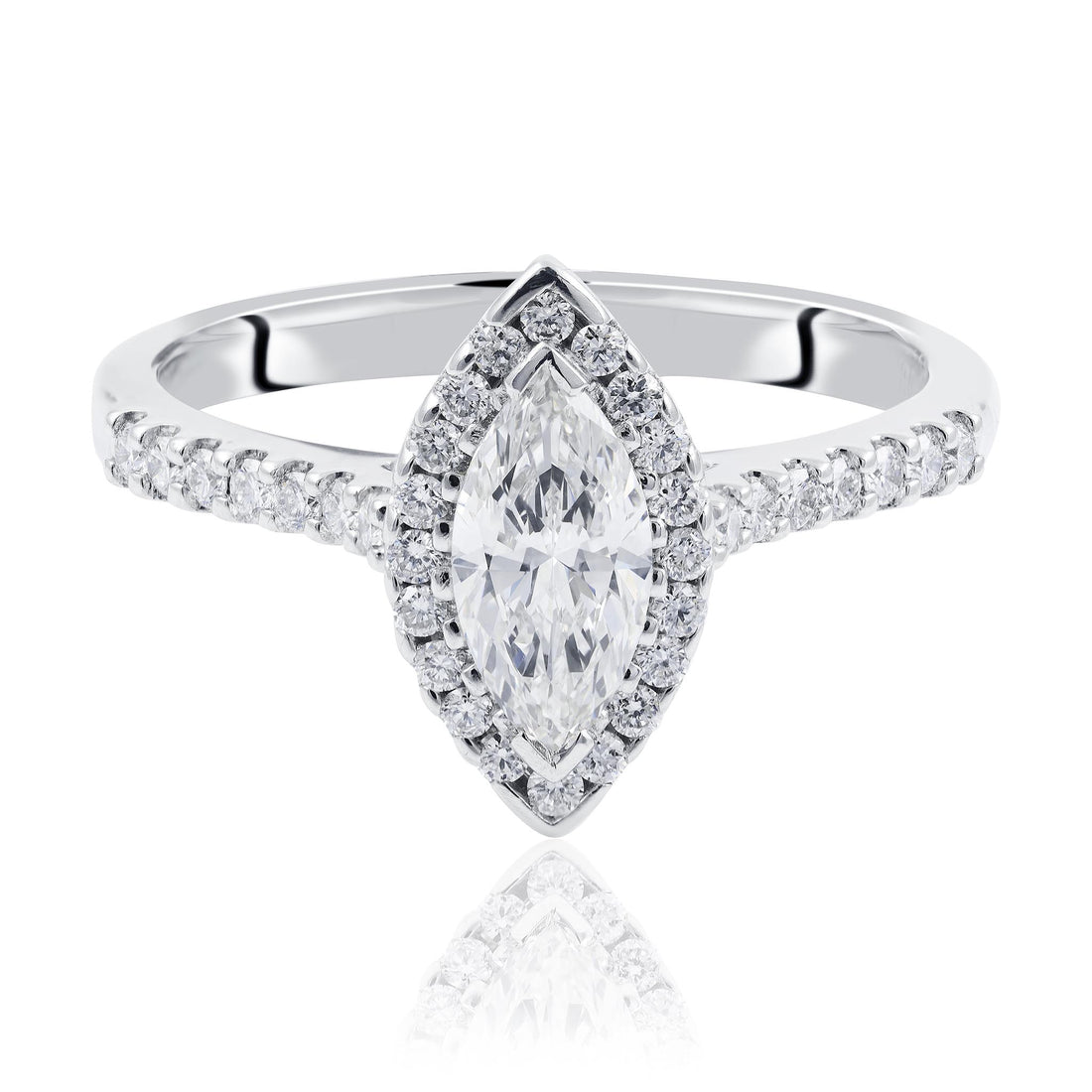 Marquise Diamond Engagement Ring
