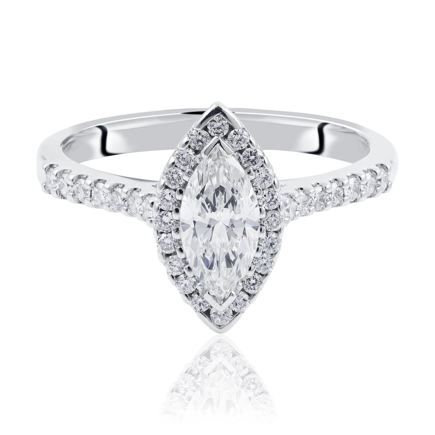 Marquise Diamond Engagement Ring