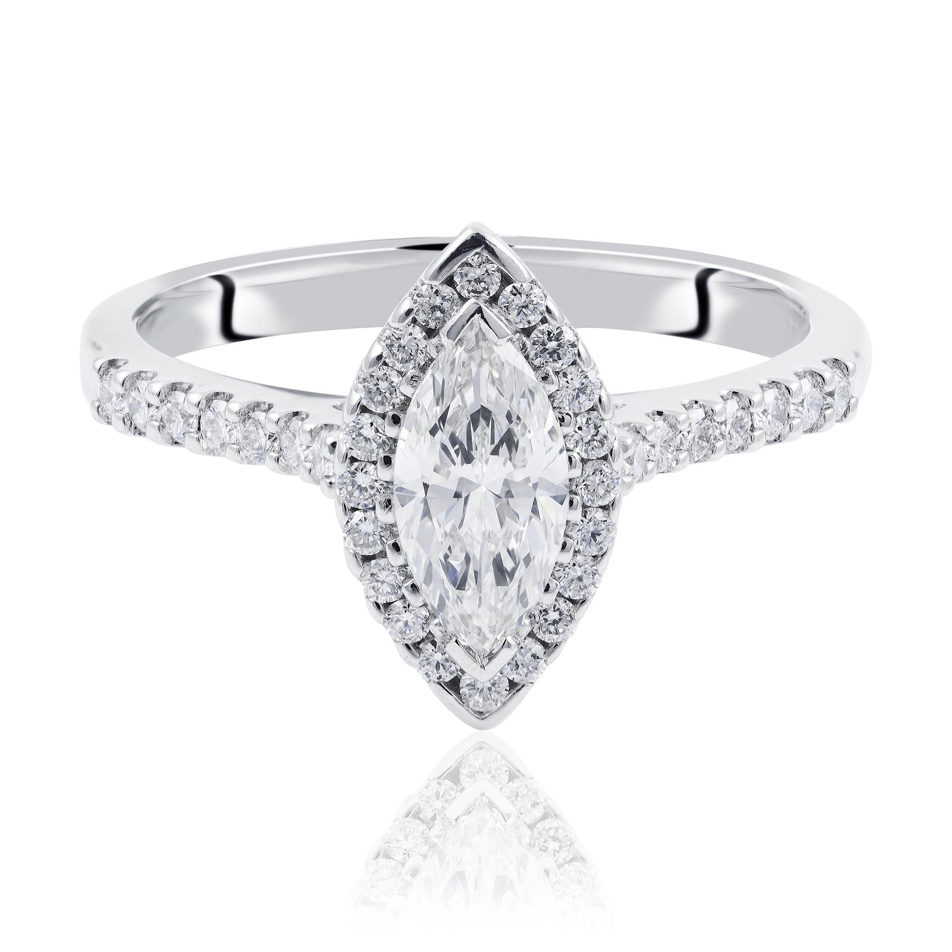Marquise Diamond Engagement Ring