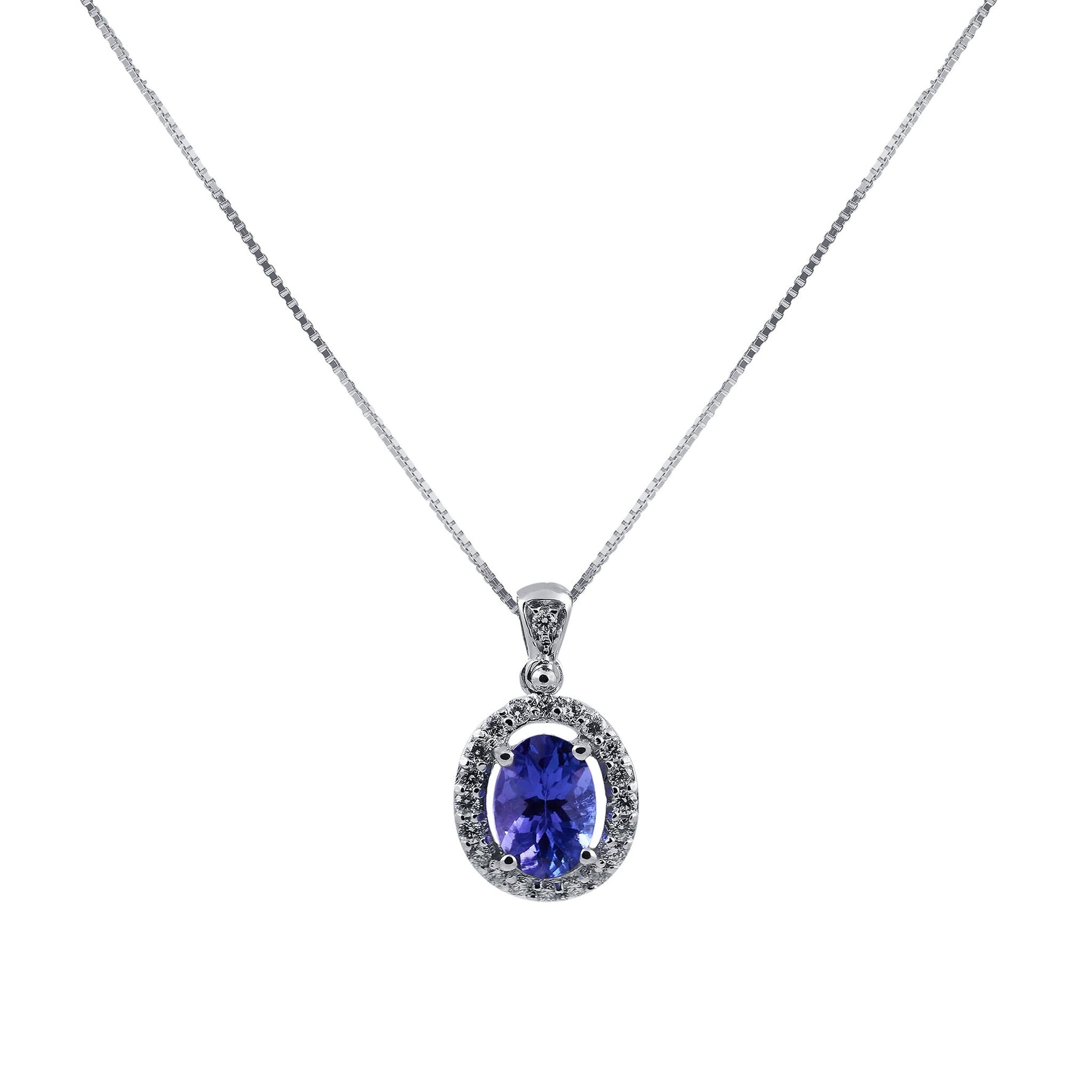 Tanzanite and Diamond Pendant