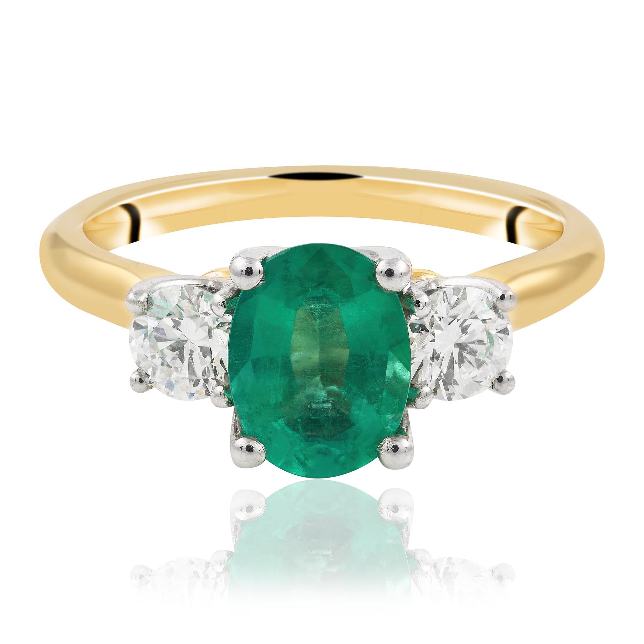 Emerald & Diamond Ring