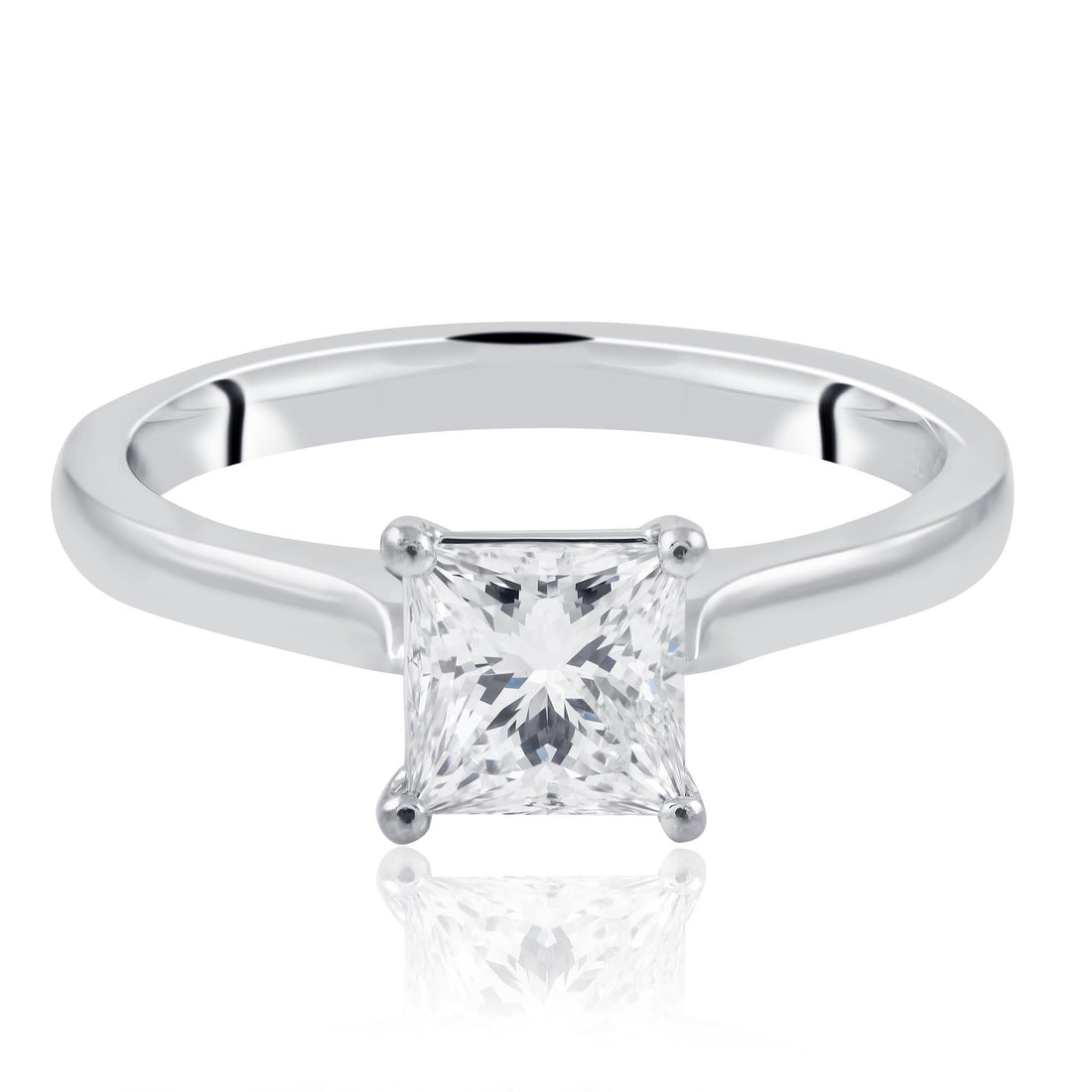 1ct Princess Cut Engagement Ring