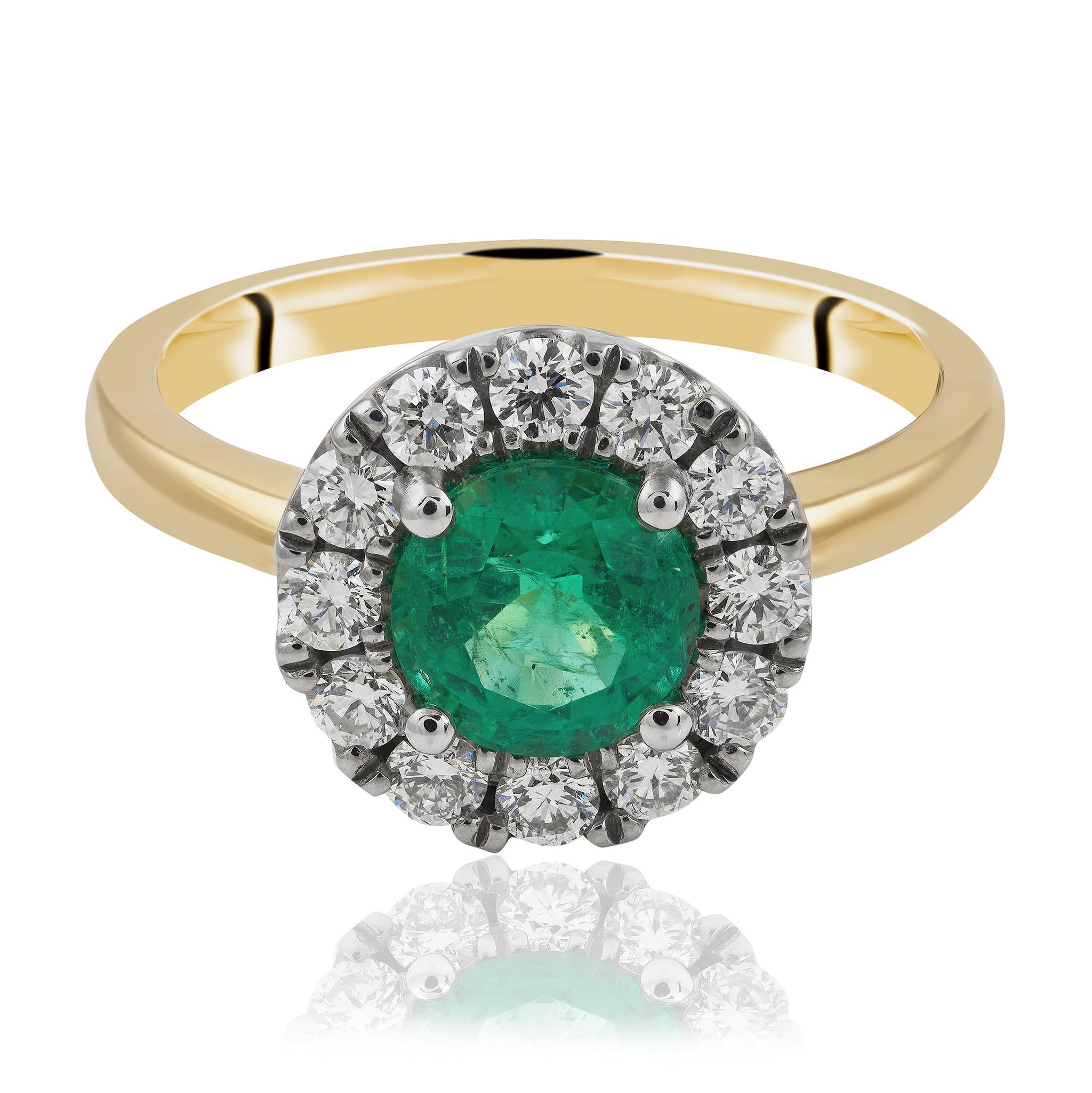 Emerald and Diamond Ring