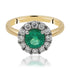 Emerald and Diamond Ring