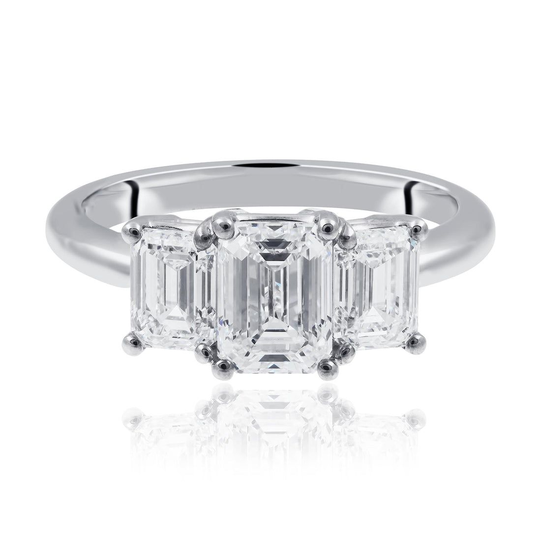 Emerald Cut Diamond Engagement Ring