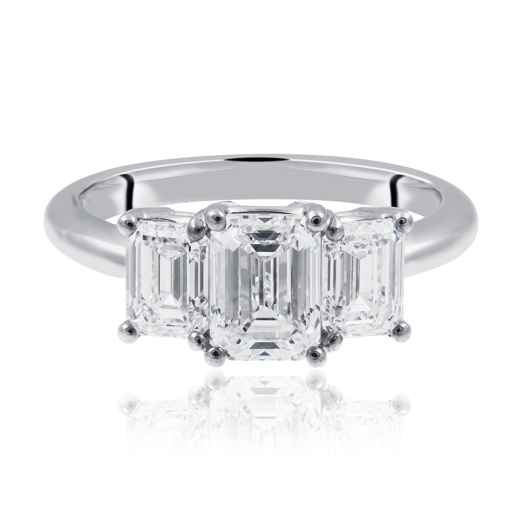 Emerald Cut Diamond Engagement Ring