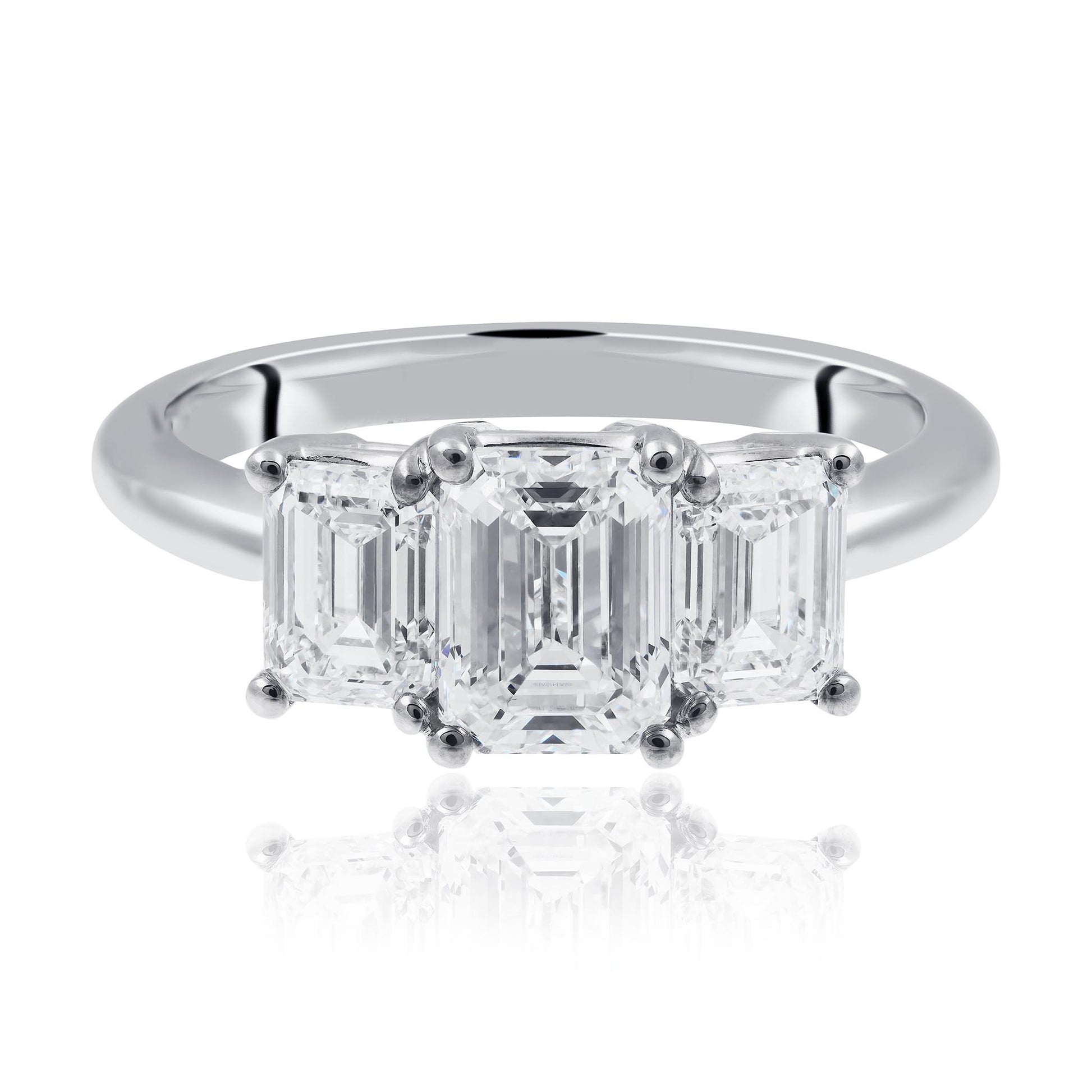 Emerald Cut Diamond Engagement Ring