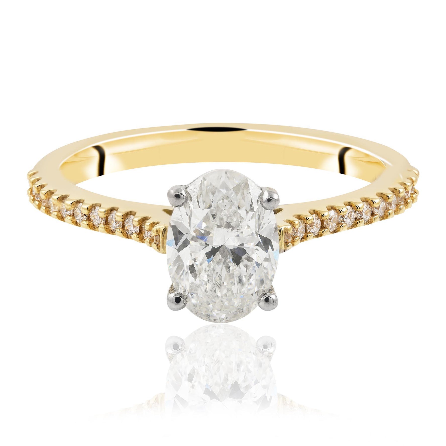 1.20ct Oval Cut Diamond Engagement Ring