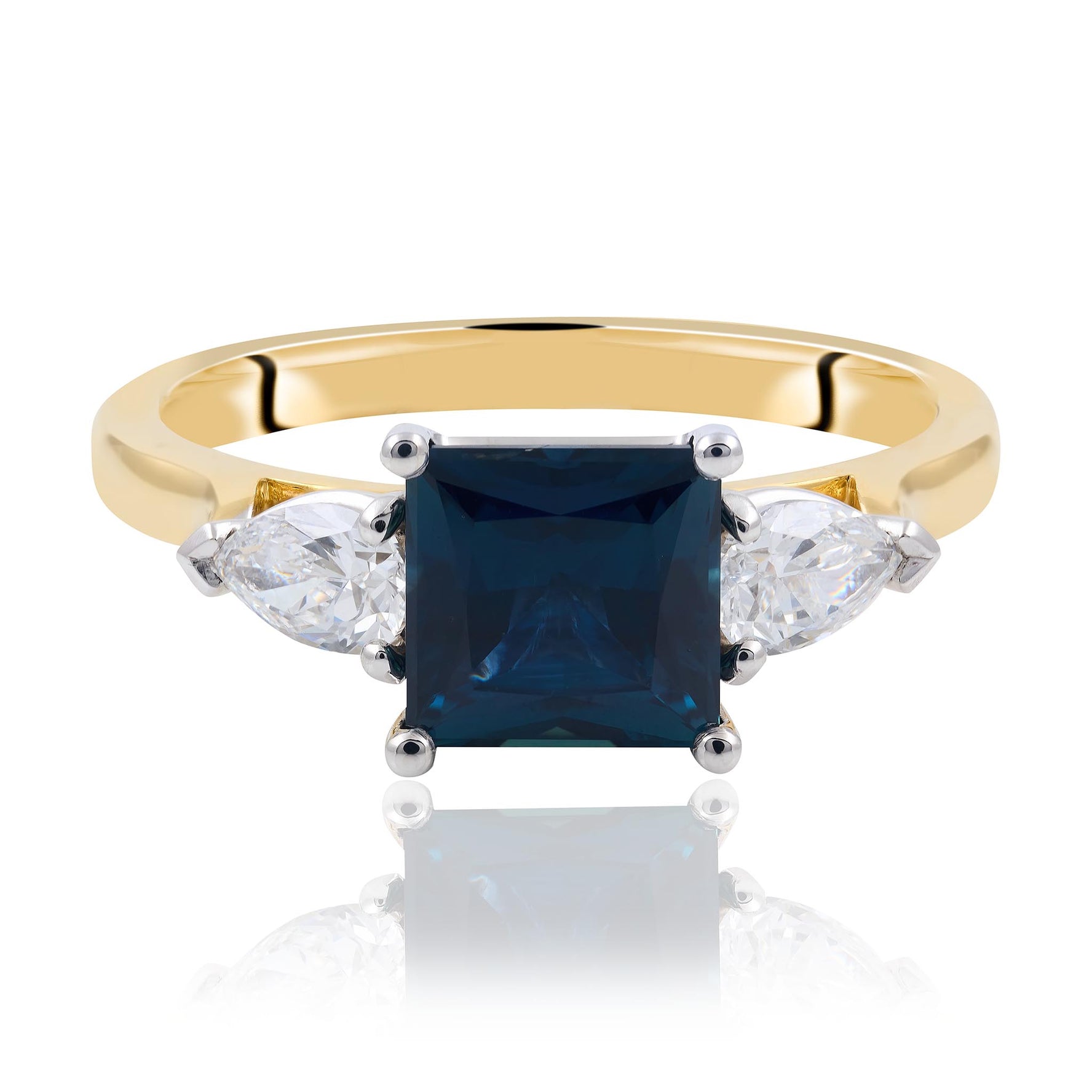 Inverell Sapphire and Diamond Engagement ring