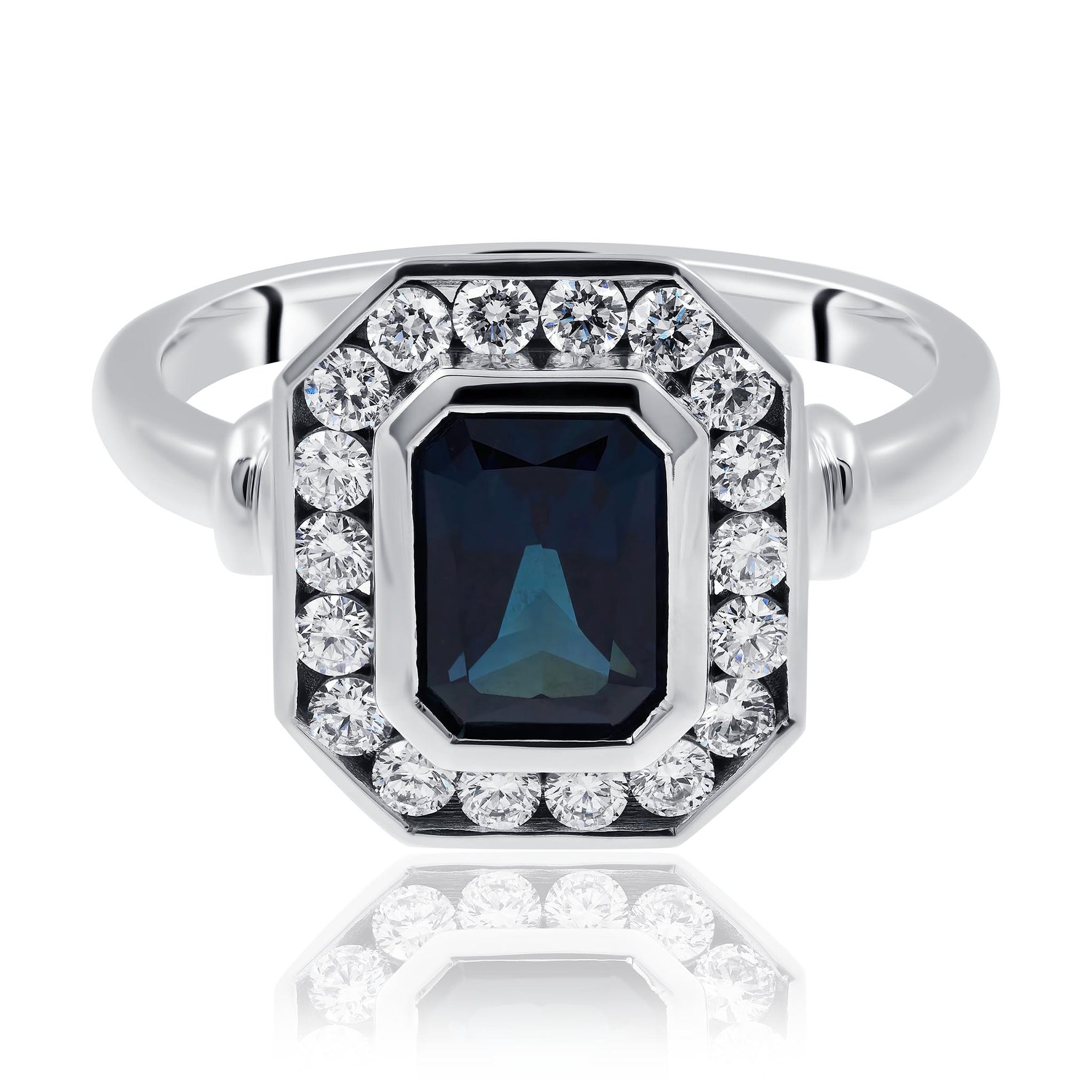 Inverell Sapphire and Diamond Halo
