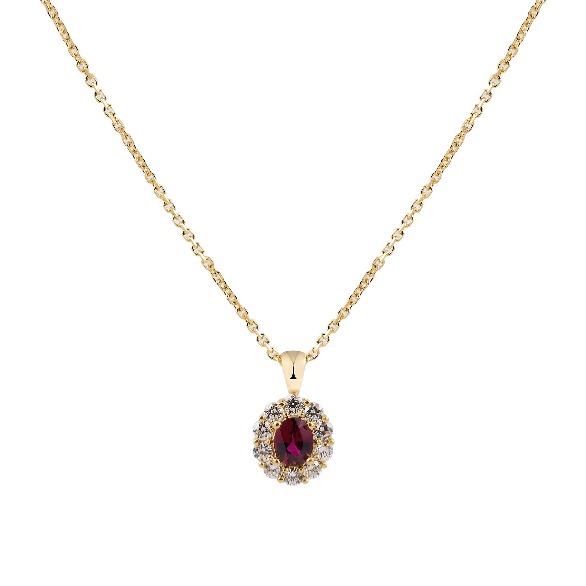 Ruby and Diamond Pendant
