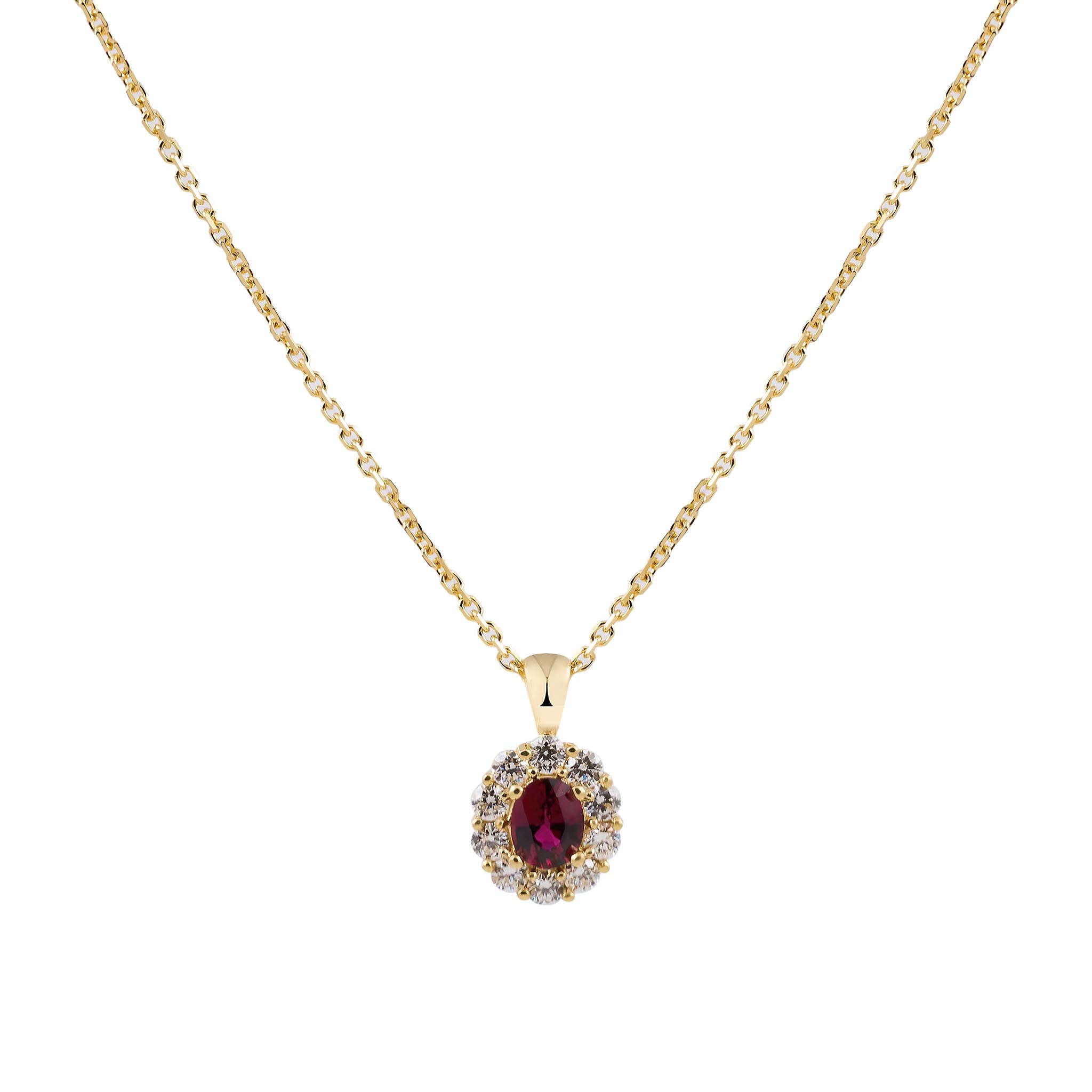 Ruby and Diamond Pendant