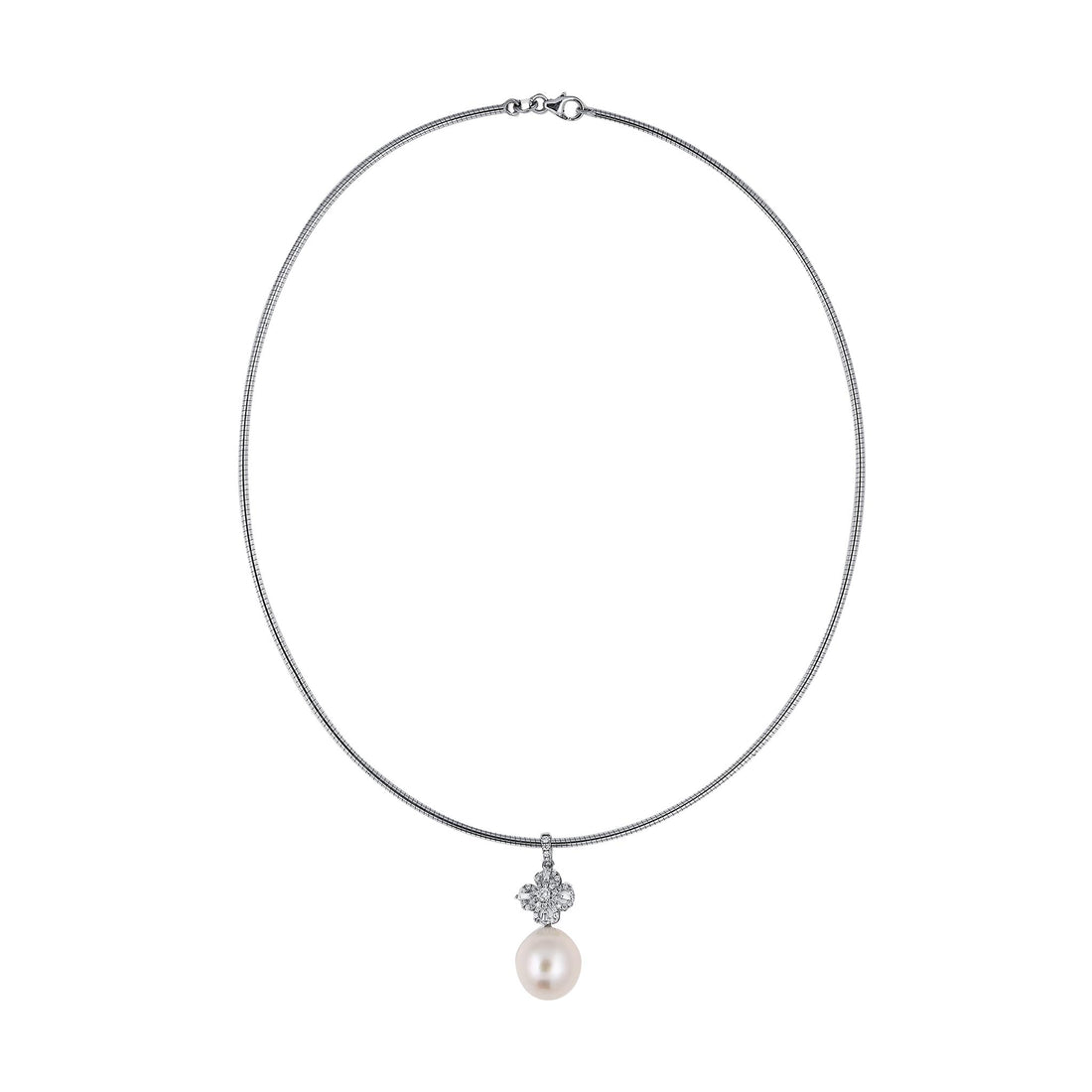 Pearl Pendant on omega chain