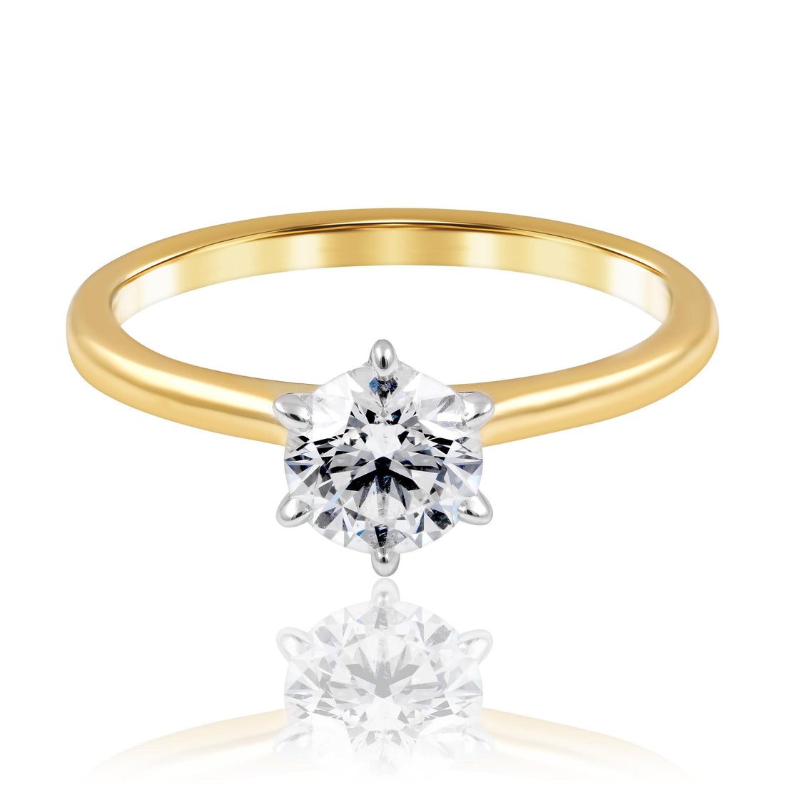 0.80ct Round diamond engagement ring