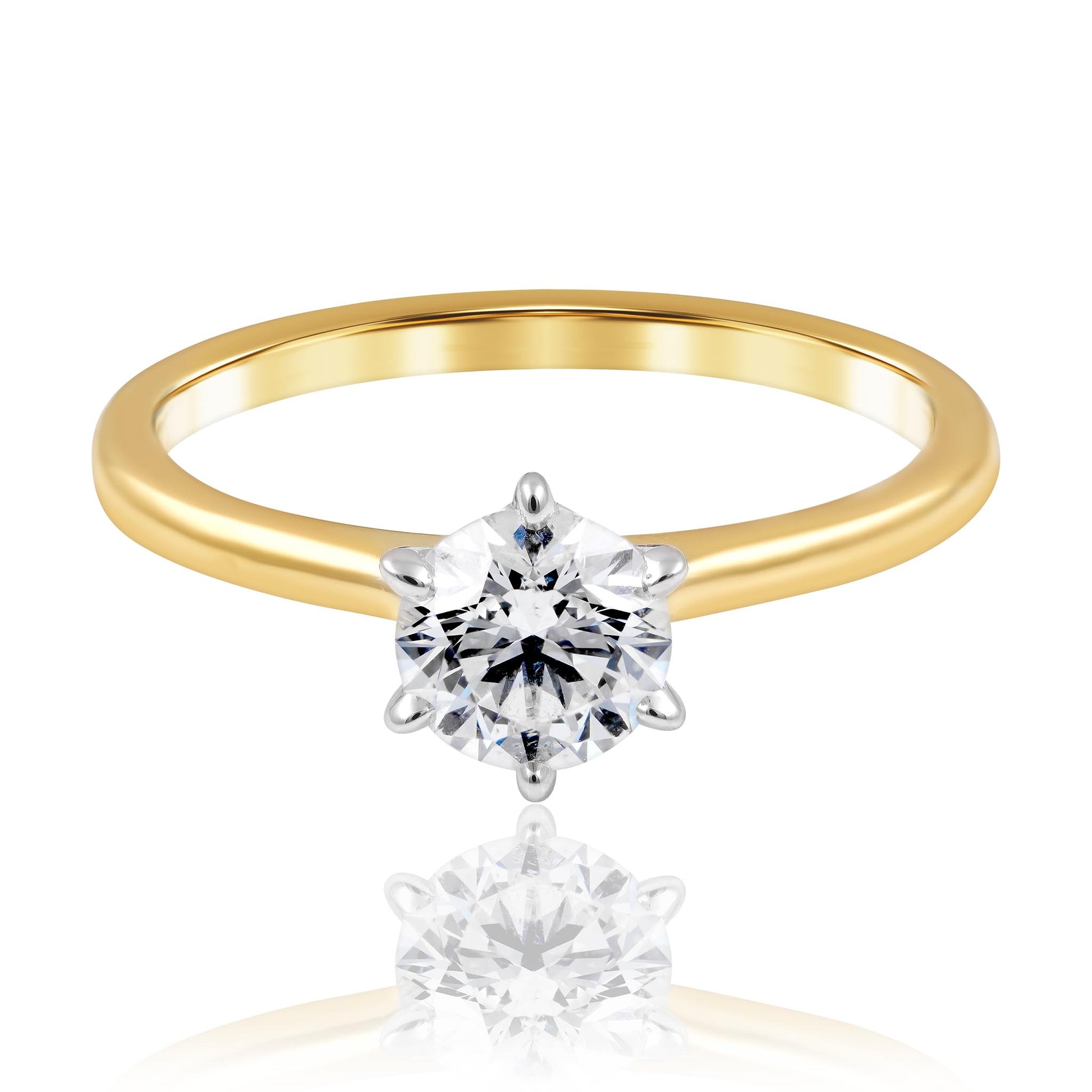 0.80ct Round diamond engagement ring