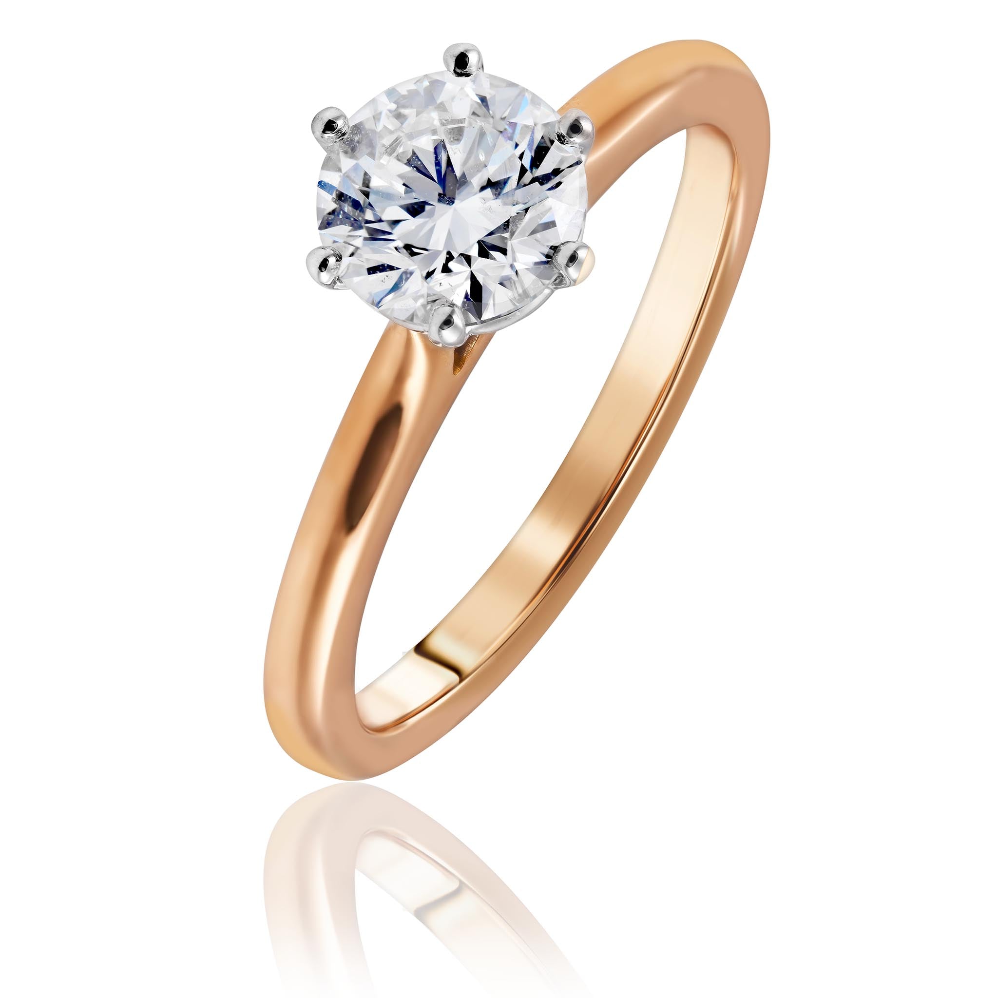 1ct Rose Gold Diamond Ring