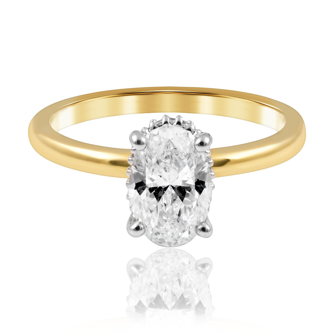 1.30ct Oval diamond ring