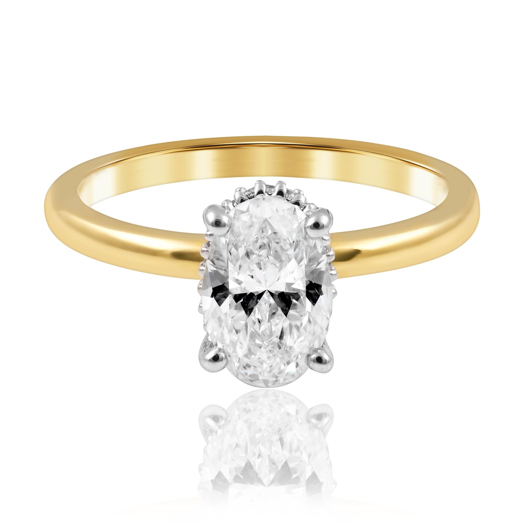 1.30ct Oval diamond ring