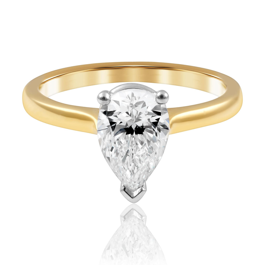 Pear Cut Diamond Engagement Ring
