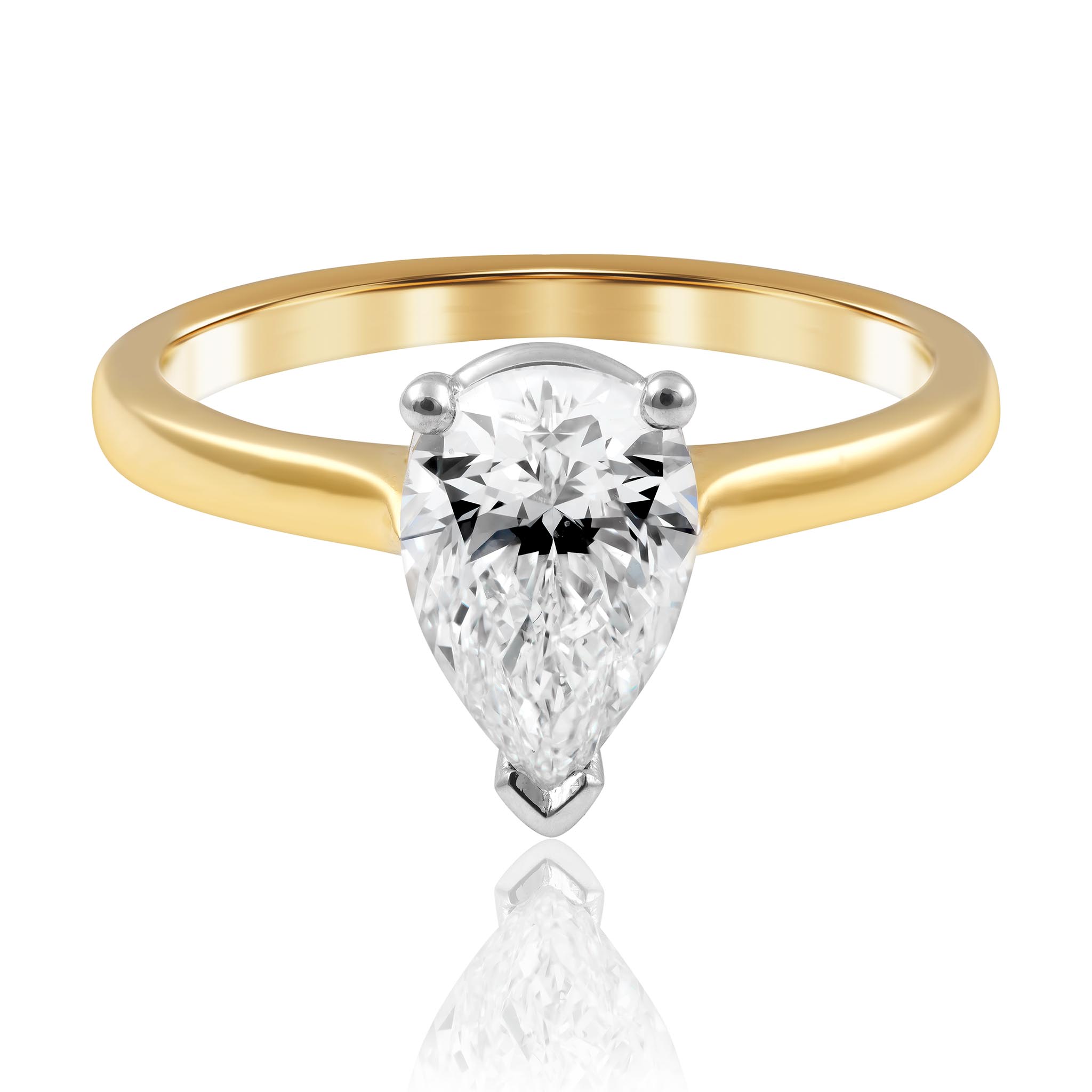 Pear Cut Diamond Engagement Ring