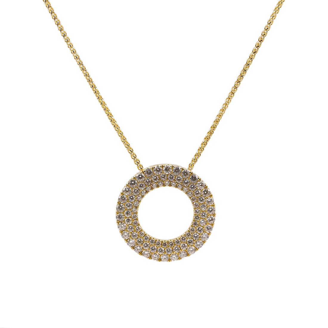 Yellow Gold Diamond Set Pendant