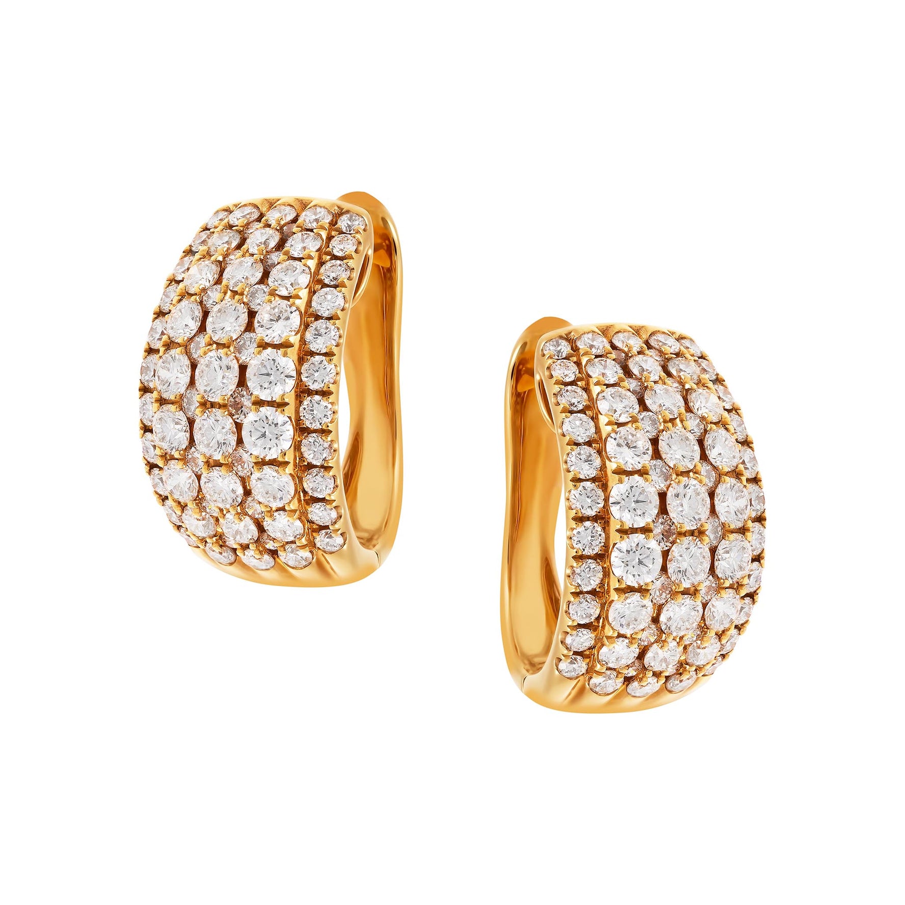 Rose Gold Diamond Earrings