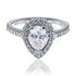 Pear cut diamond ring