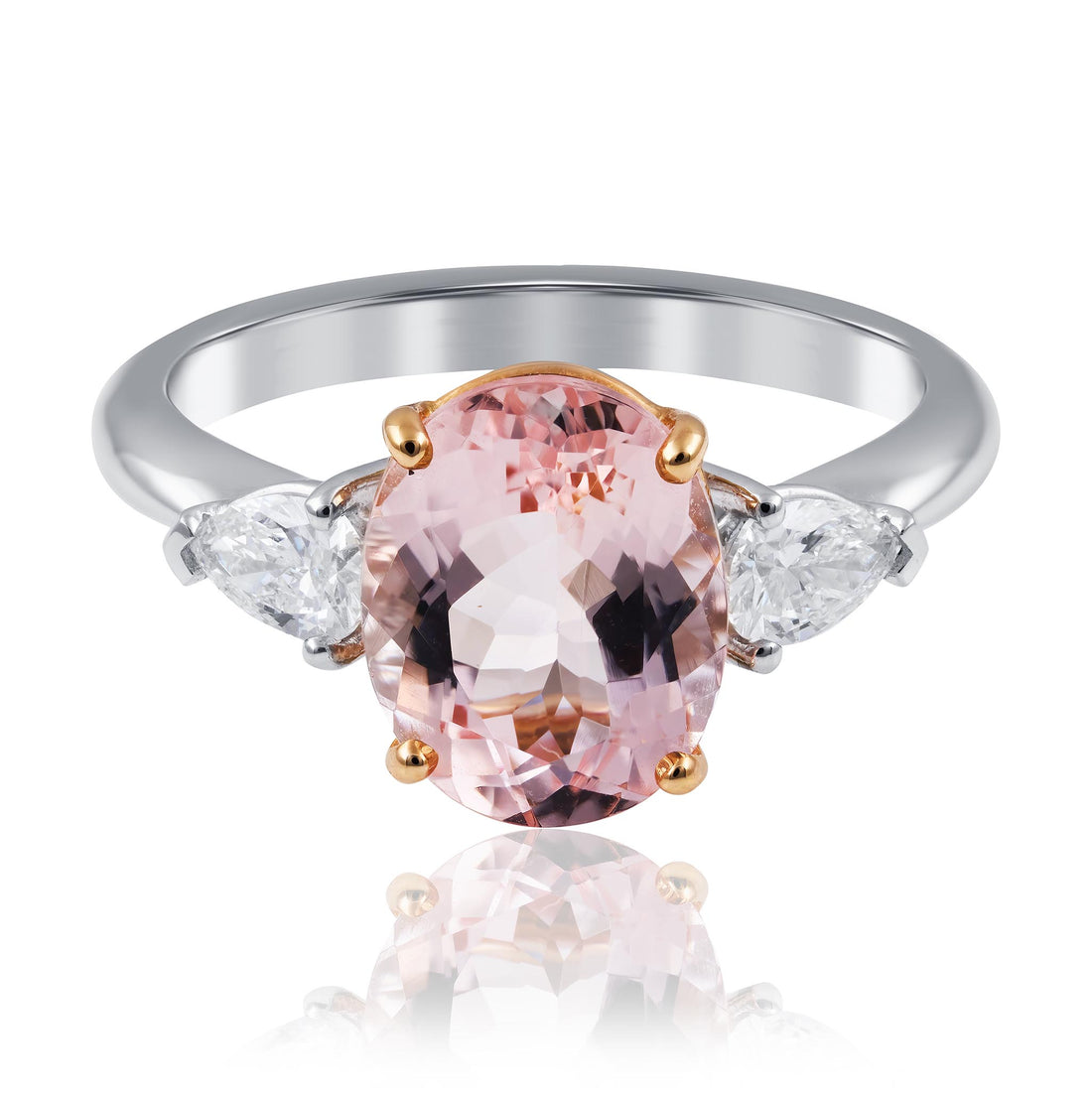 Morganite and Diamond Ring