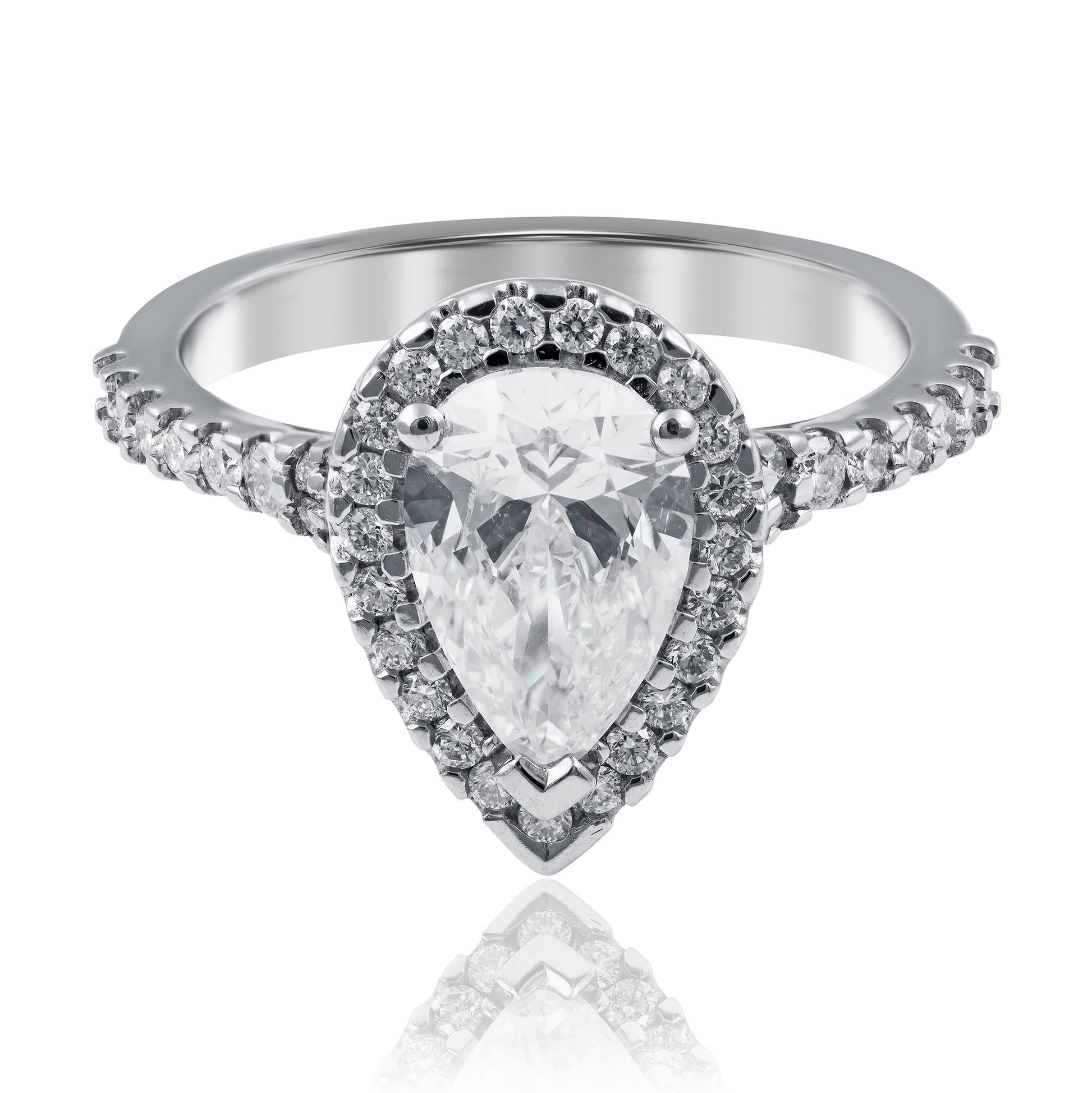 Pear Cut Diamond Engagement Ring