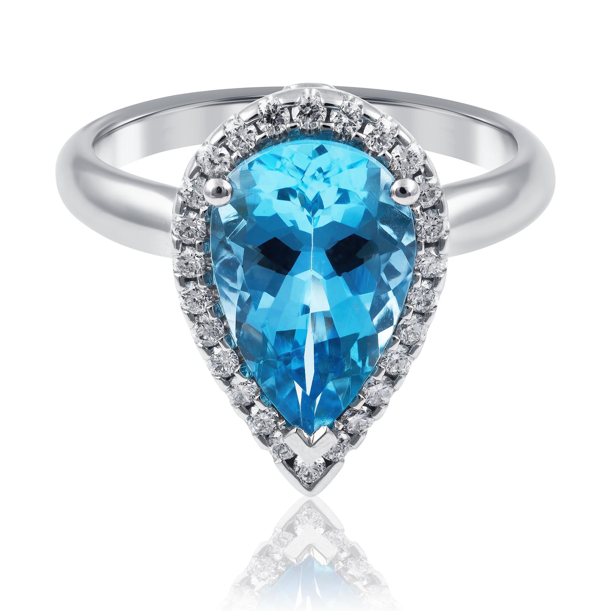 Aquamarine Engagement Ring