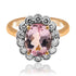 Morganite and diamond ring