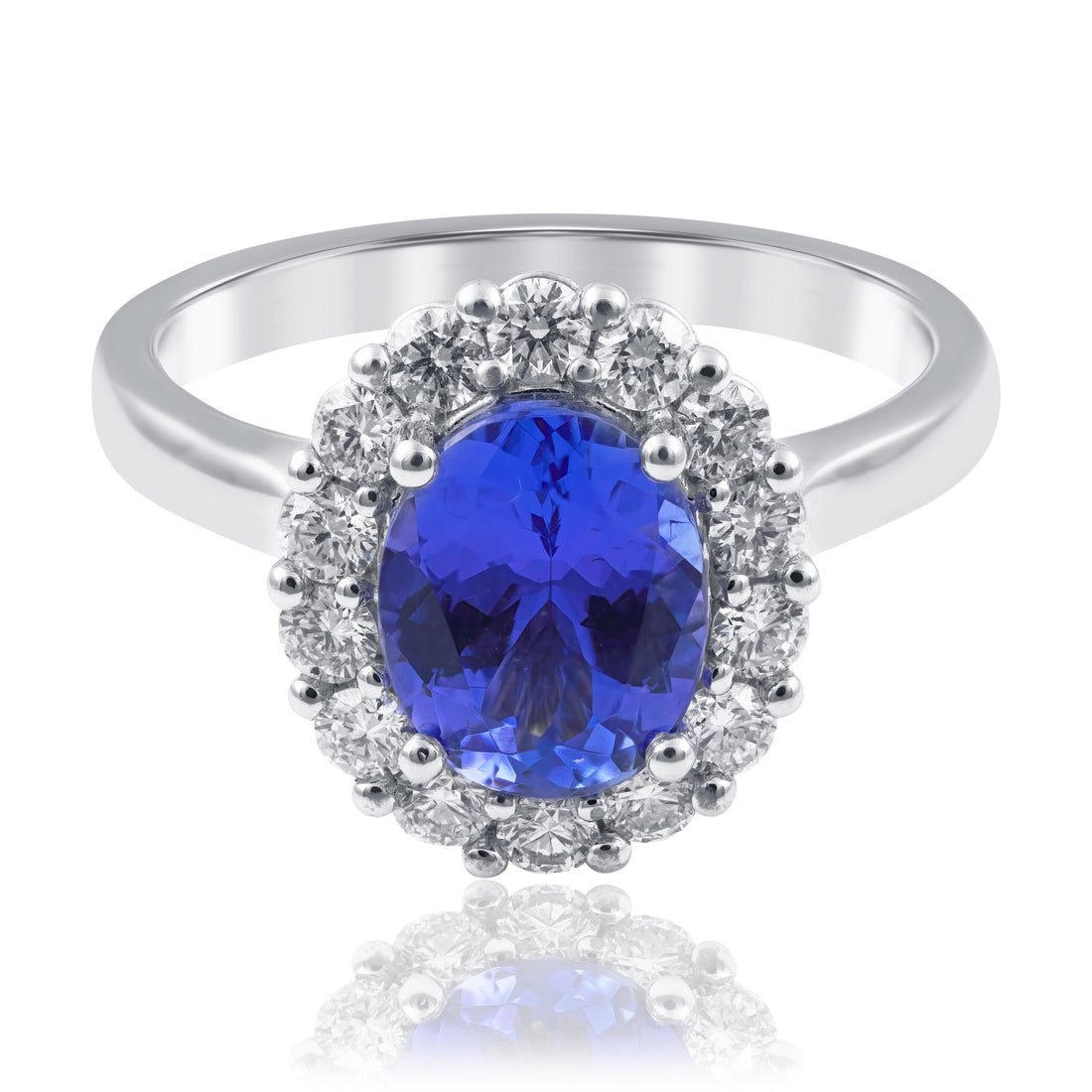 Tanzanite and diamond ring