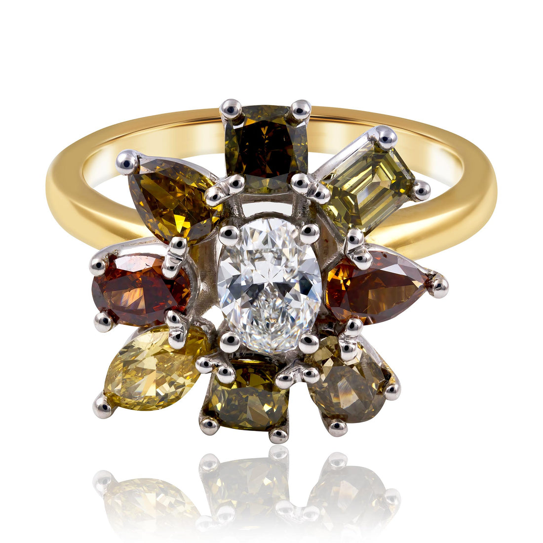 Cognac Diamond Ring