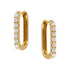 Yellow Gold Diamond Hoop Earrings