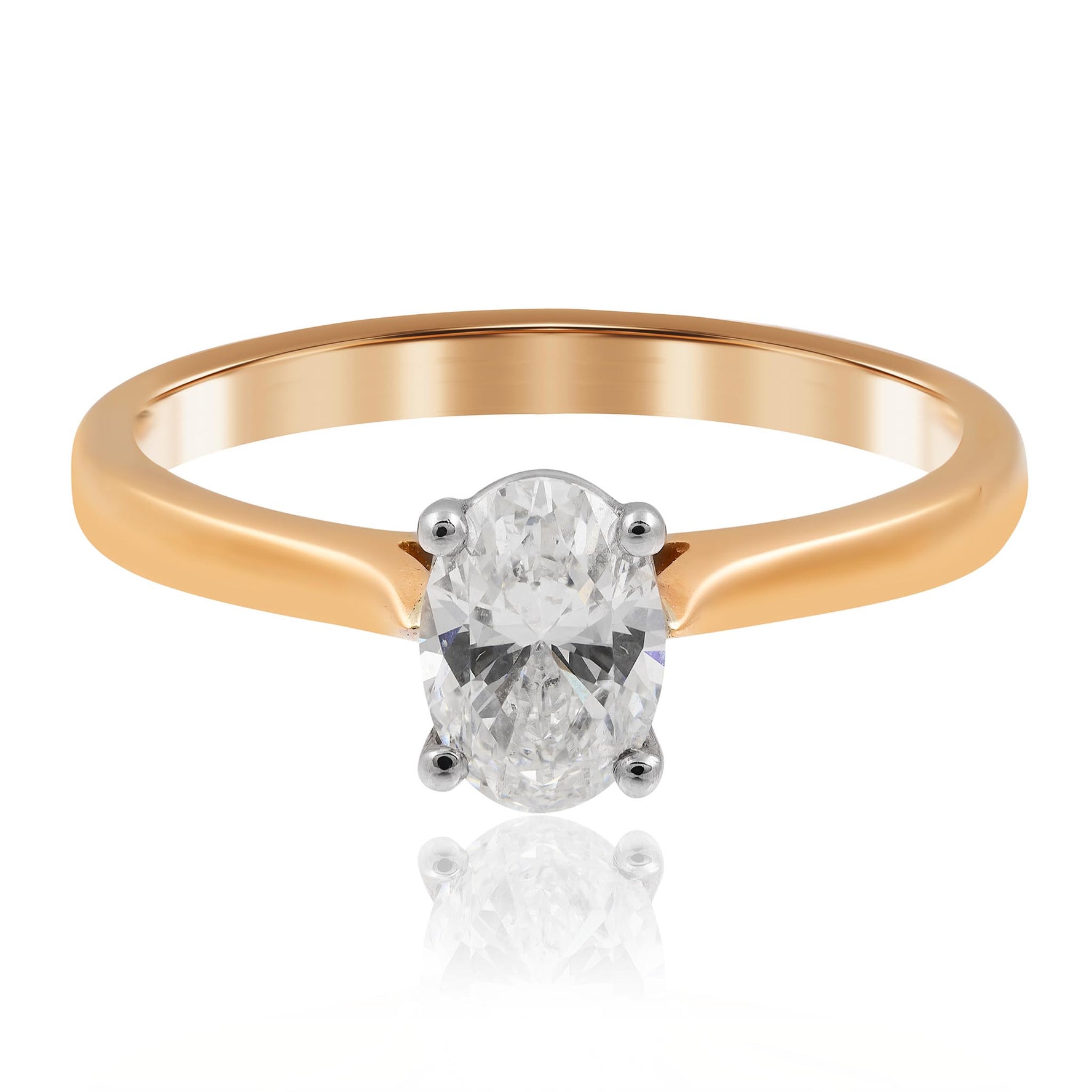 Rose Gold Diamond Engagement Ring