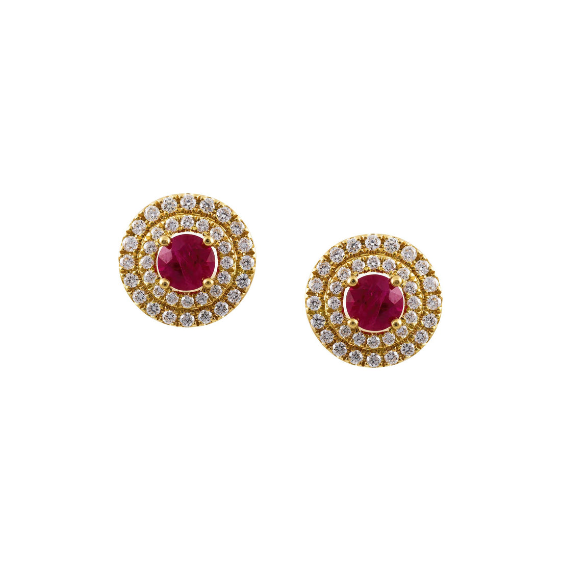ruby earrings