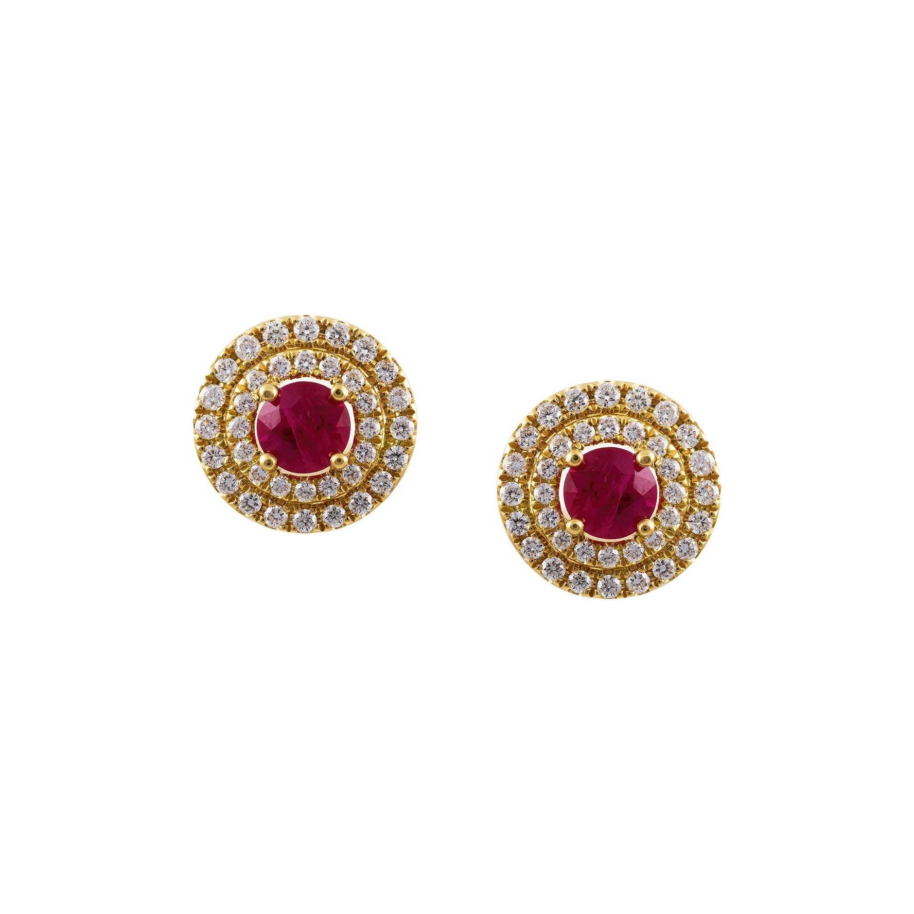 ruby earrings