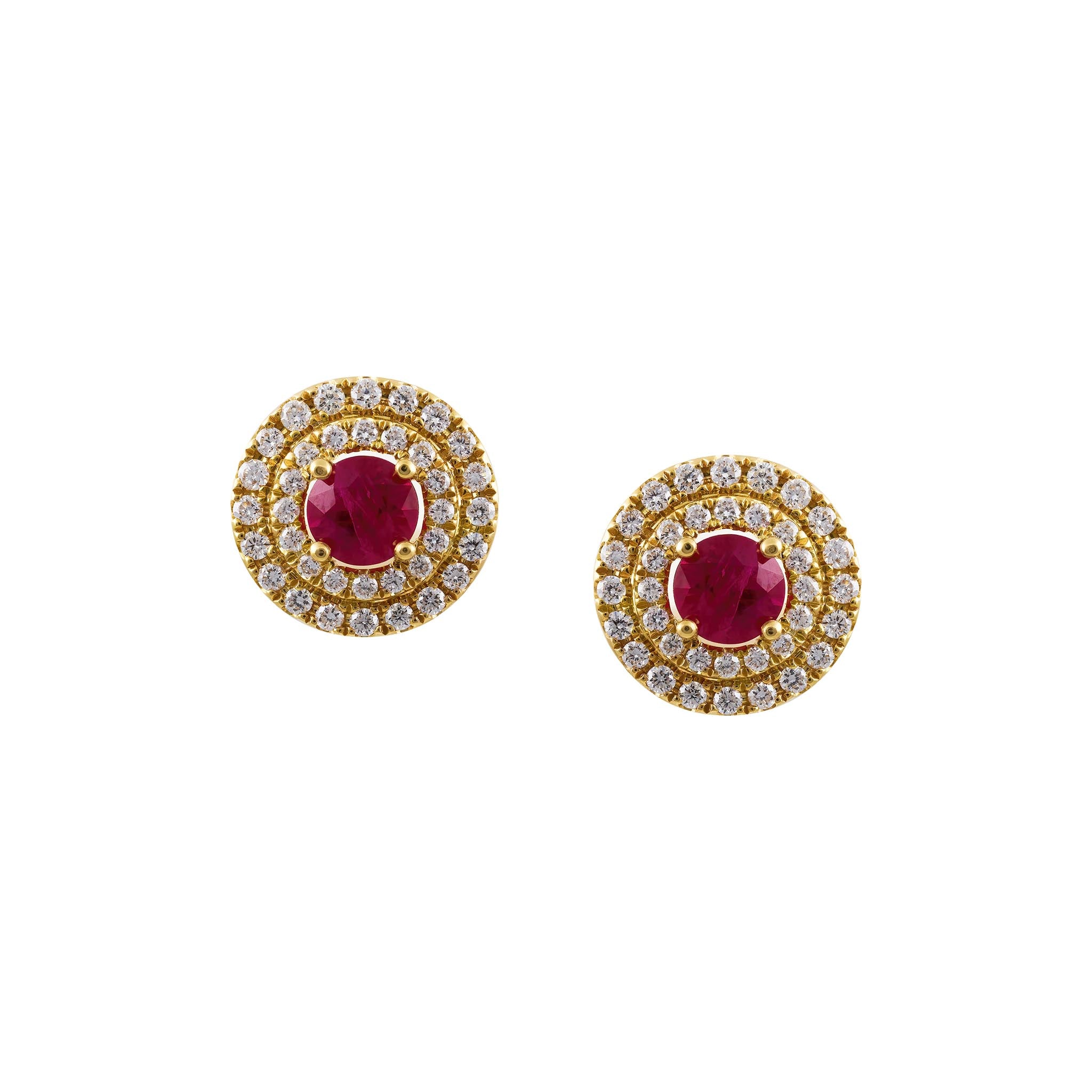 ruby earrings