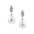 aquamarine and pearl earrings