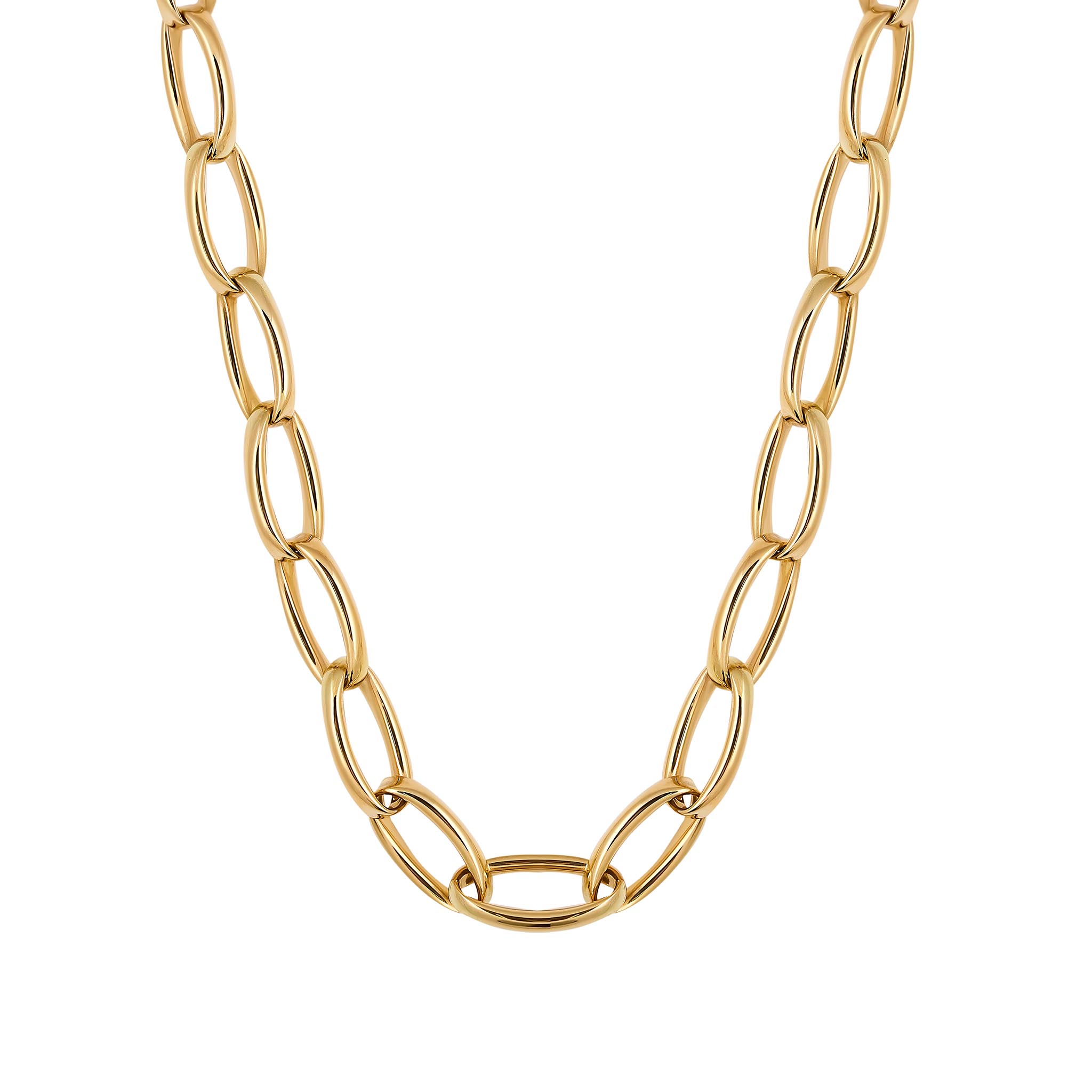 18ct Oval Link Necklet