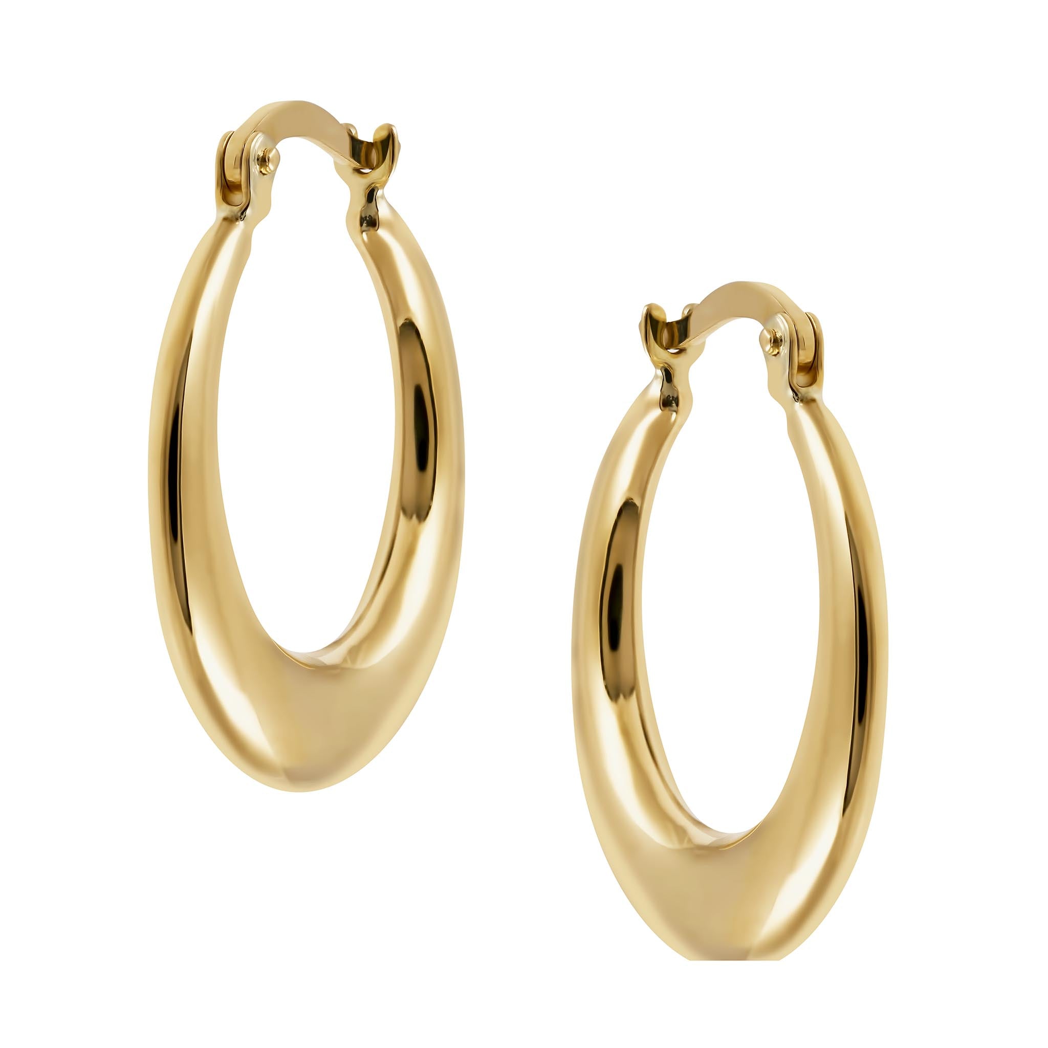18k Yellow Gold Hoops