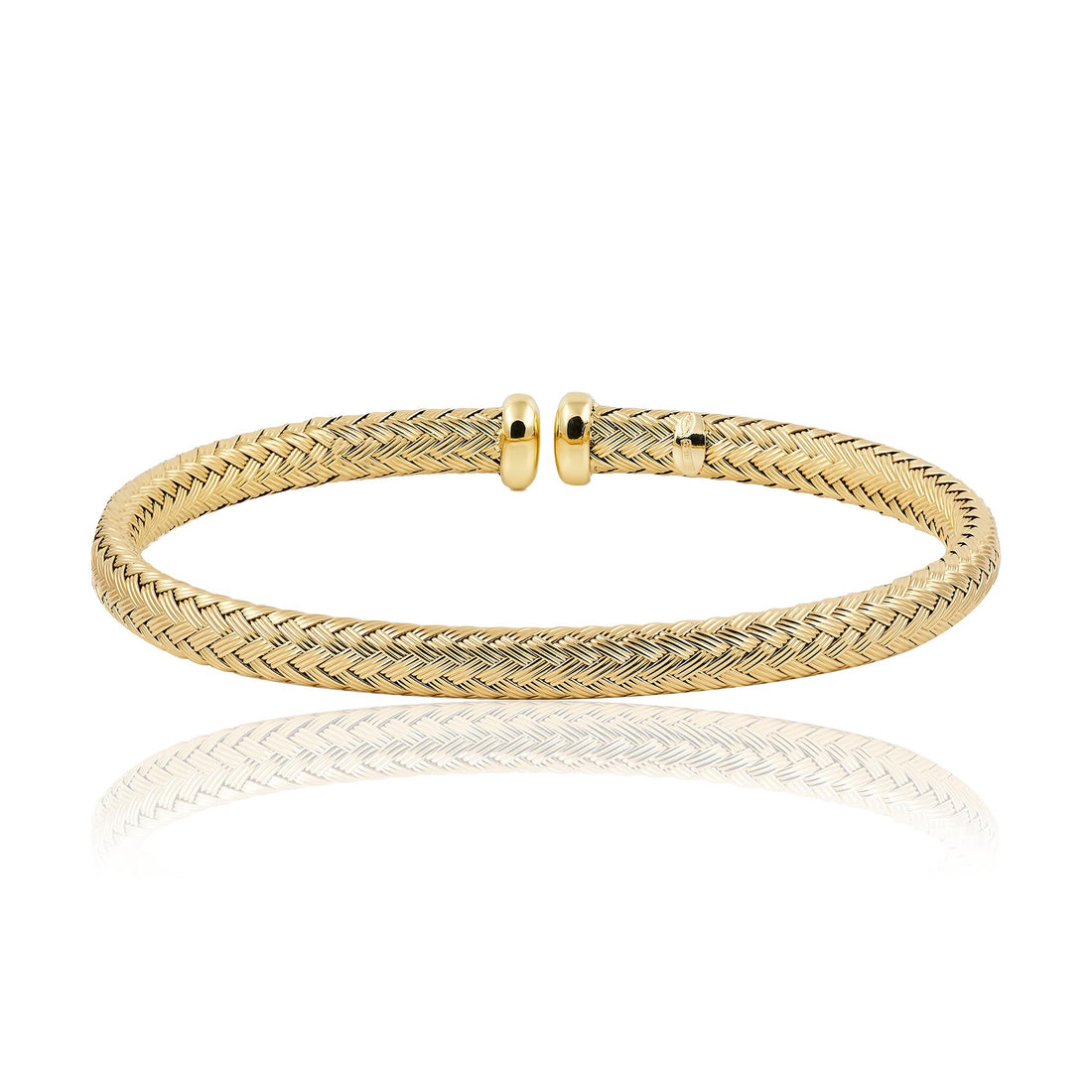 18ct Yellow Gold Mesh Bangle