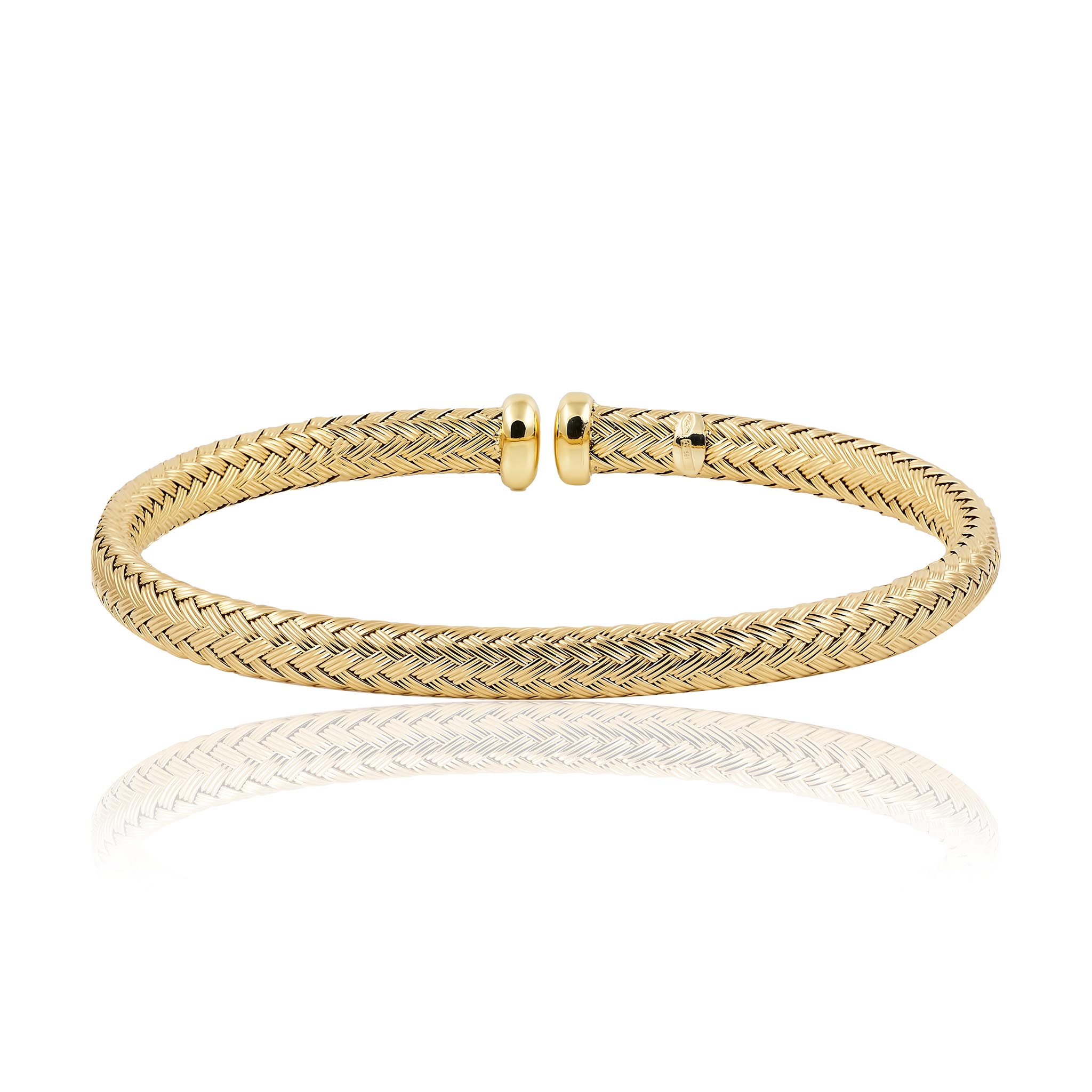 18ct Yellow Gold Mesh Bangle