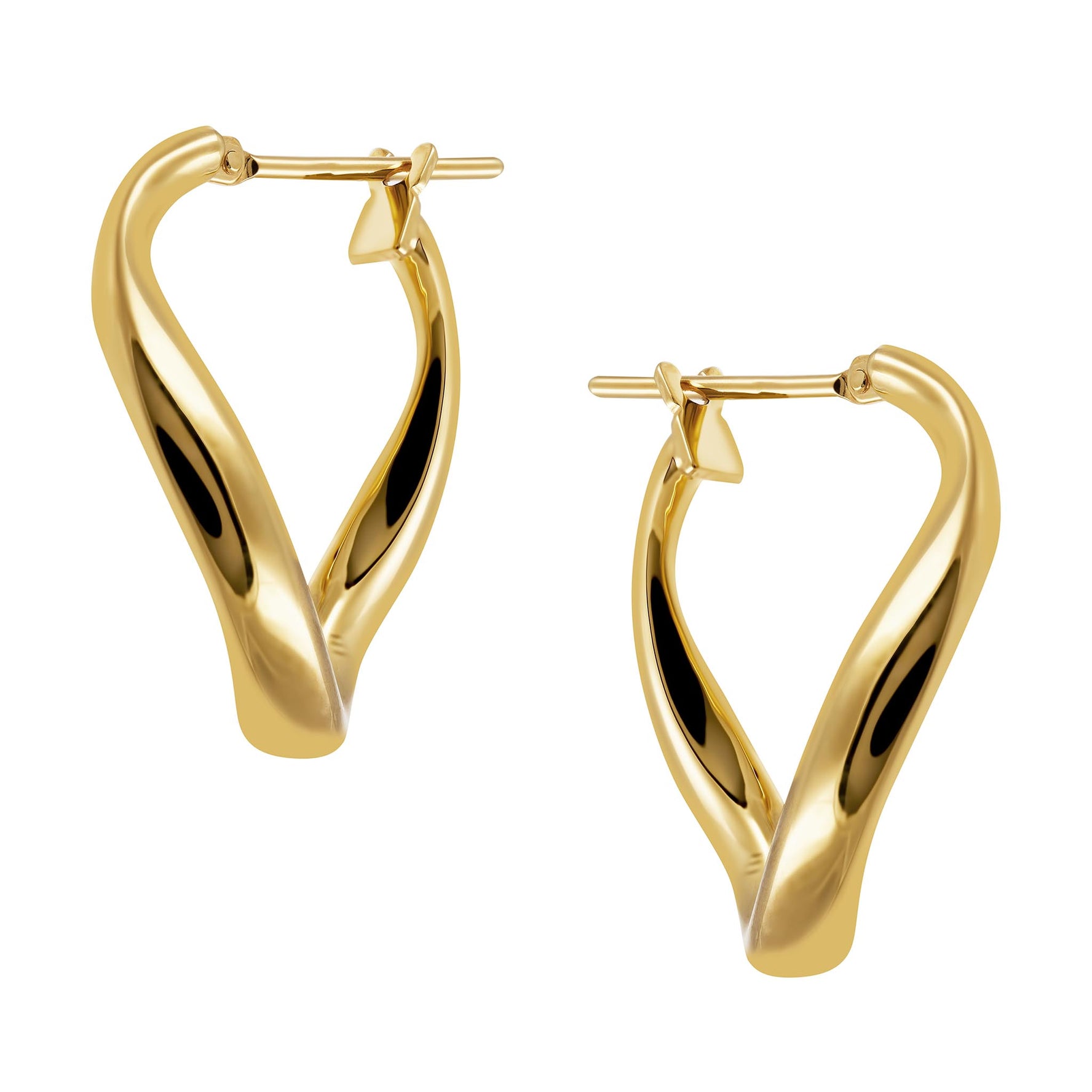 18ct Gold Twist Earrings