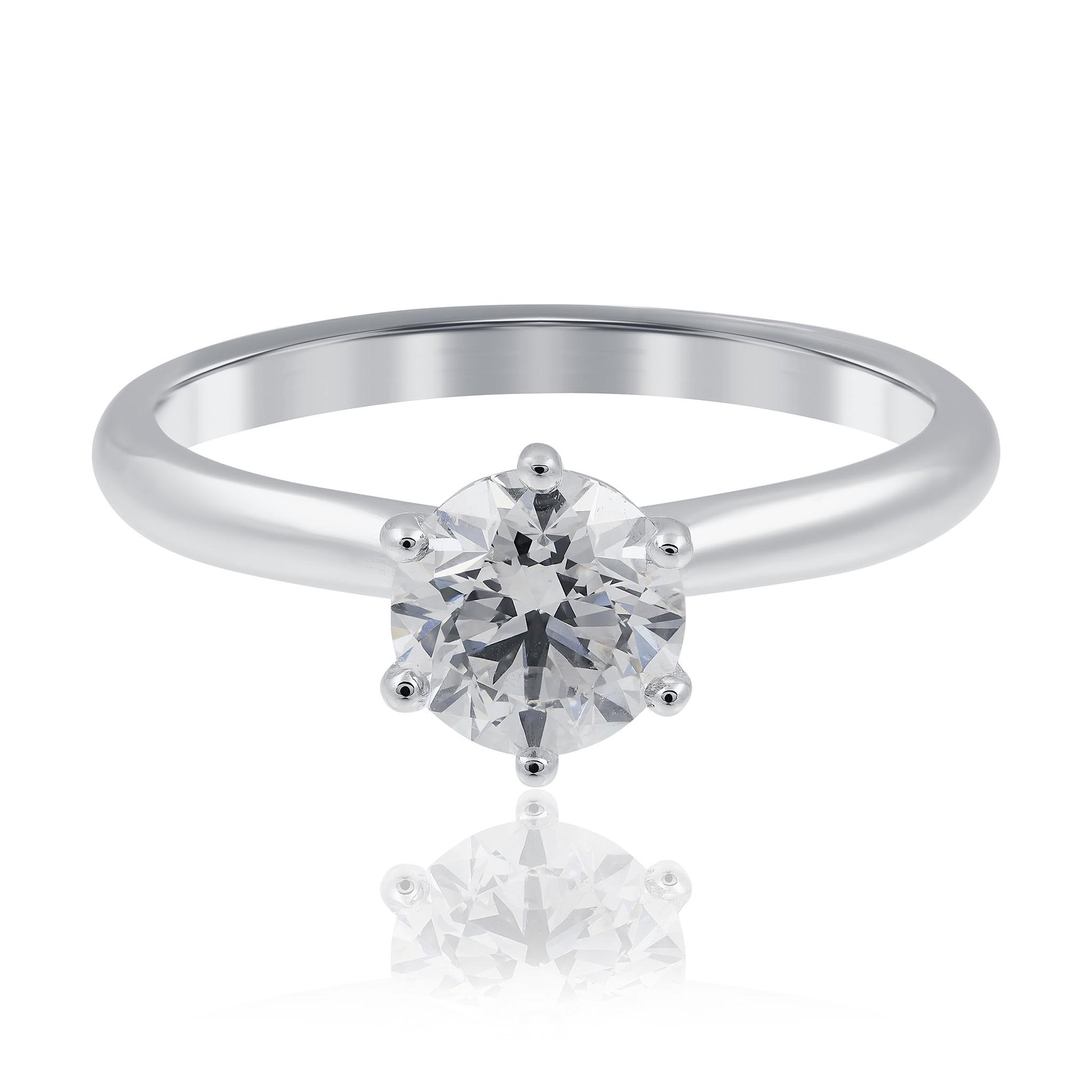 1ct Round Brilliant cut Engagement Ring