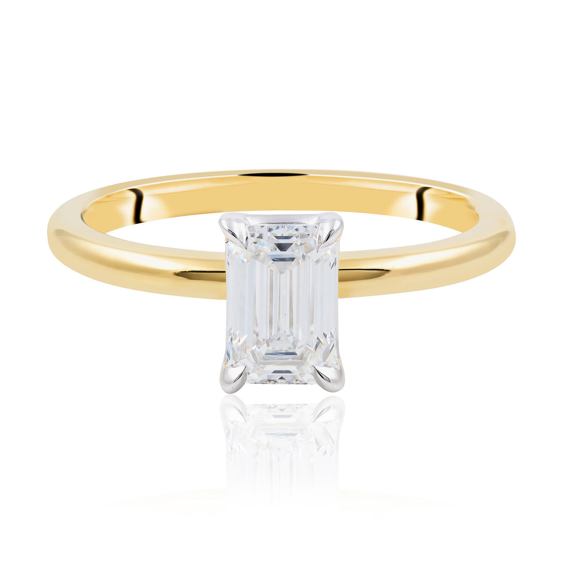 Emerald Cut Diamond Engagement Ring