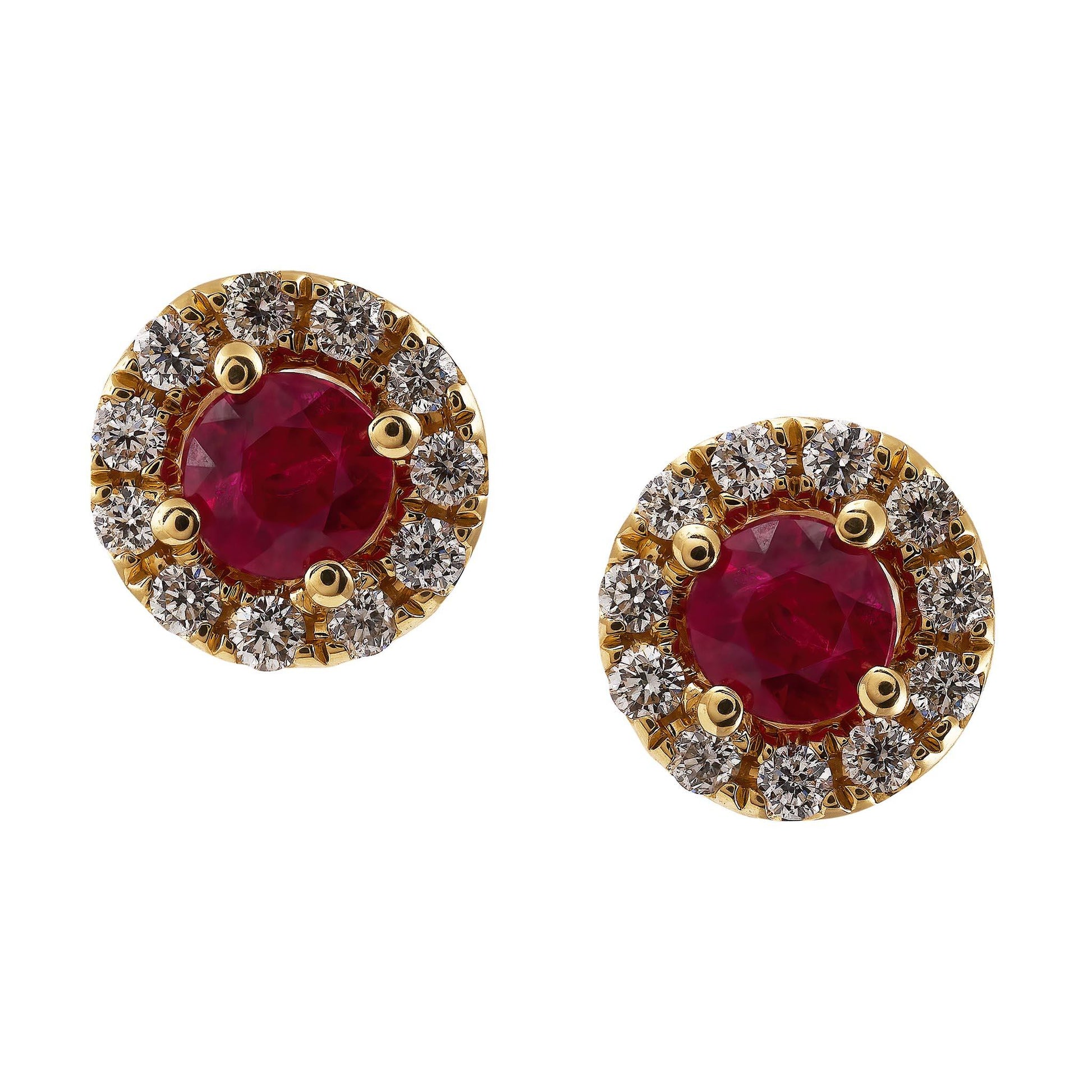 Ruby Stud Earrings