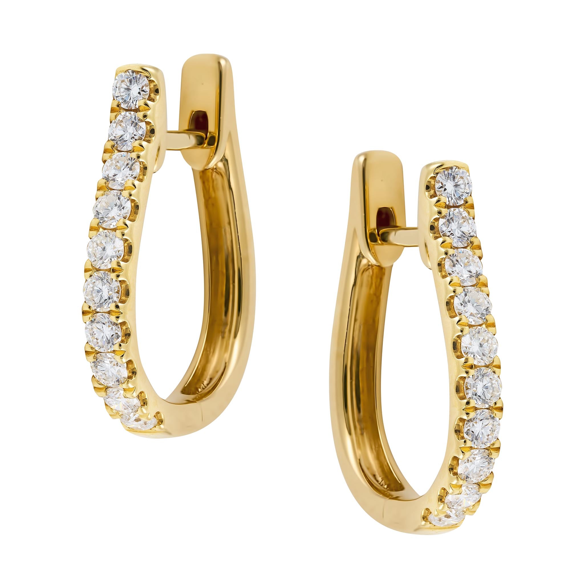 Diamond Hoop Earrings
